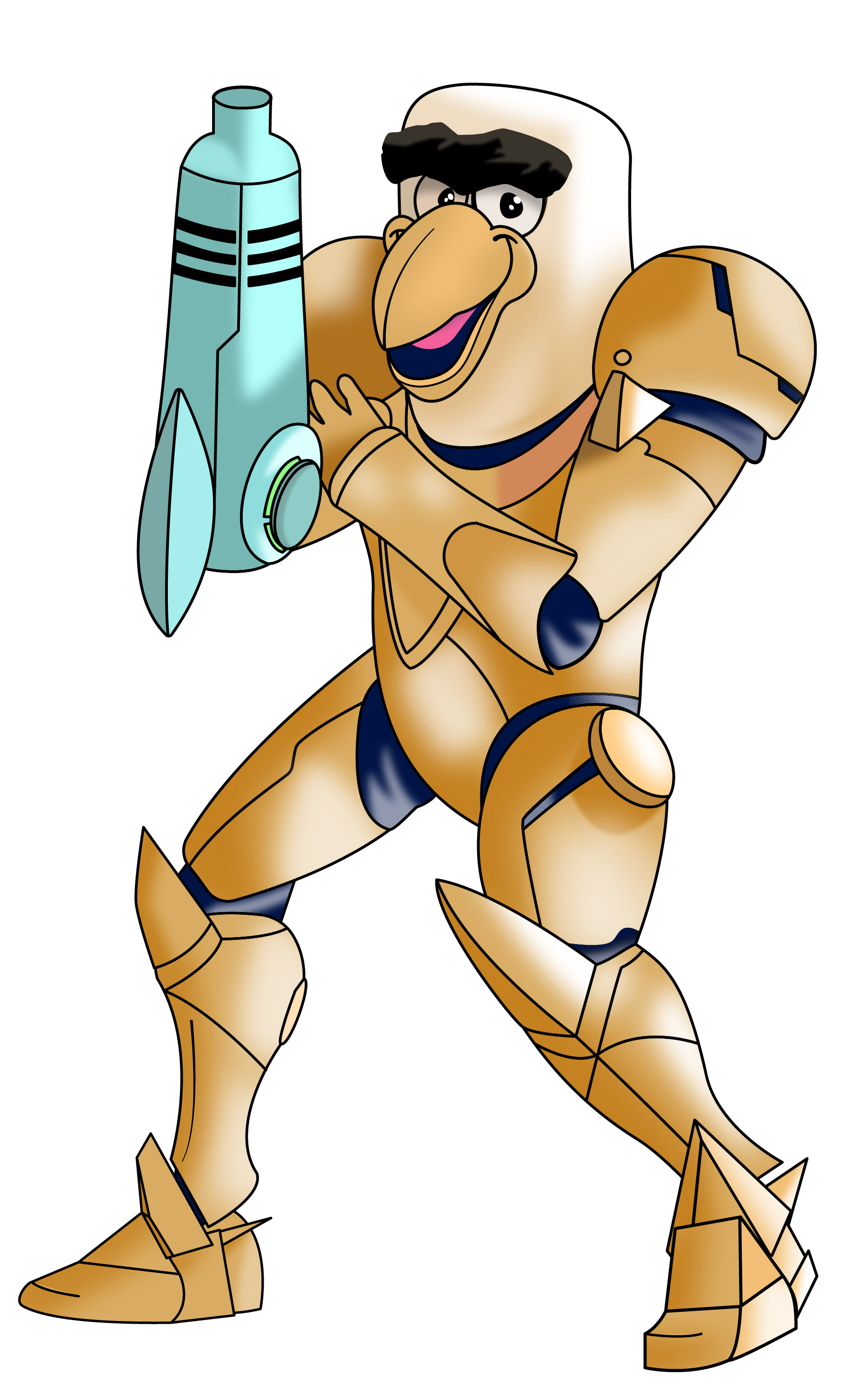 Gus as Samus from Metroid!