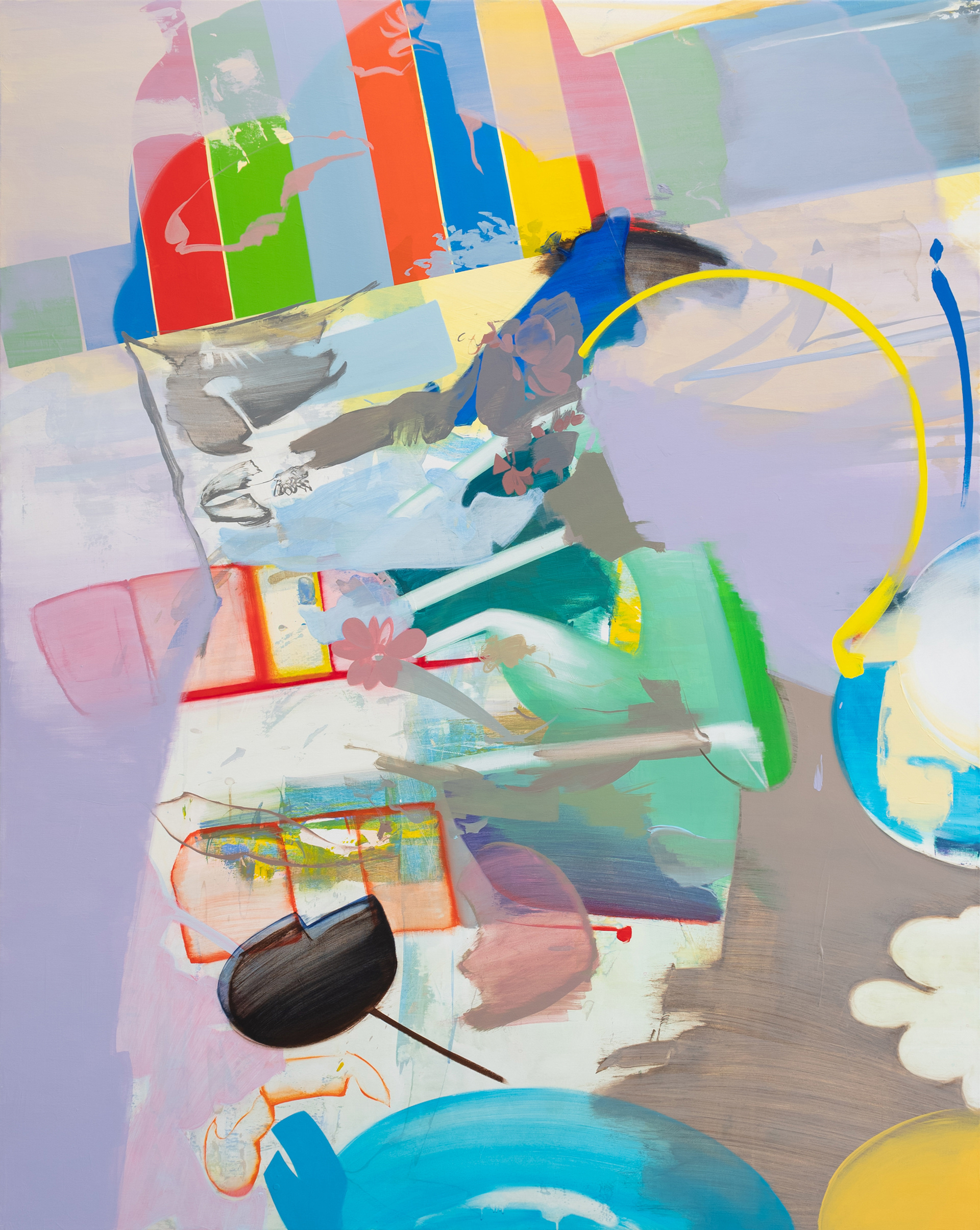 Erased place NL.34, 2024. Acrylic on canvas, 200 × 160 cm