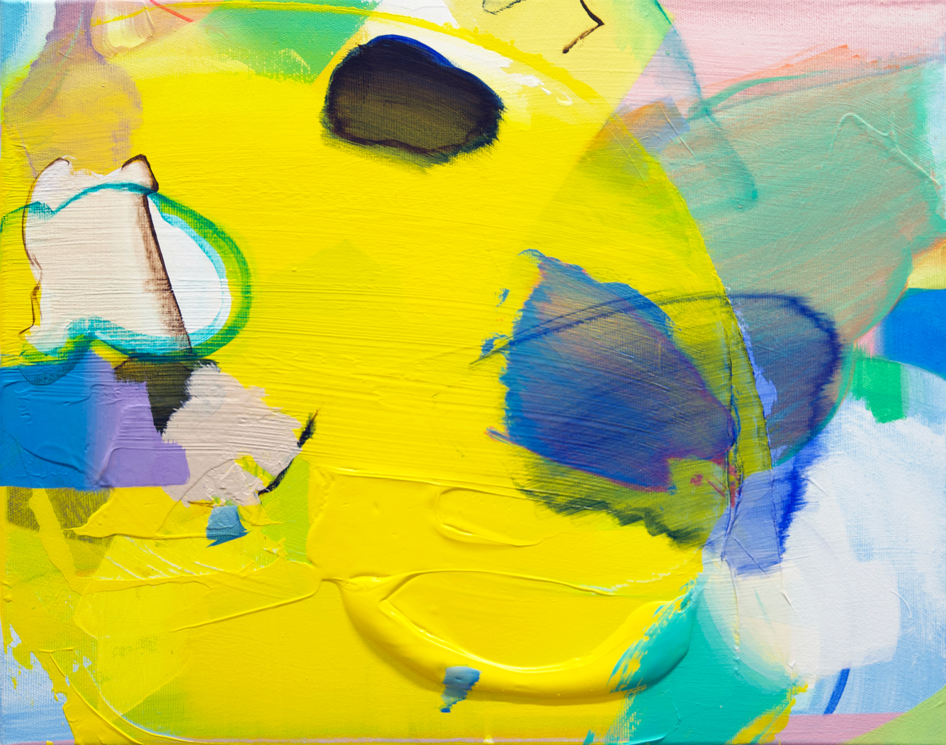 Erased place K.26, 2023. Acrylic on canvas, 40 × 50 cm, Private collection, Germany