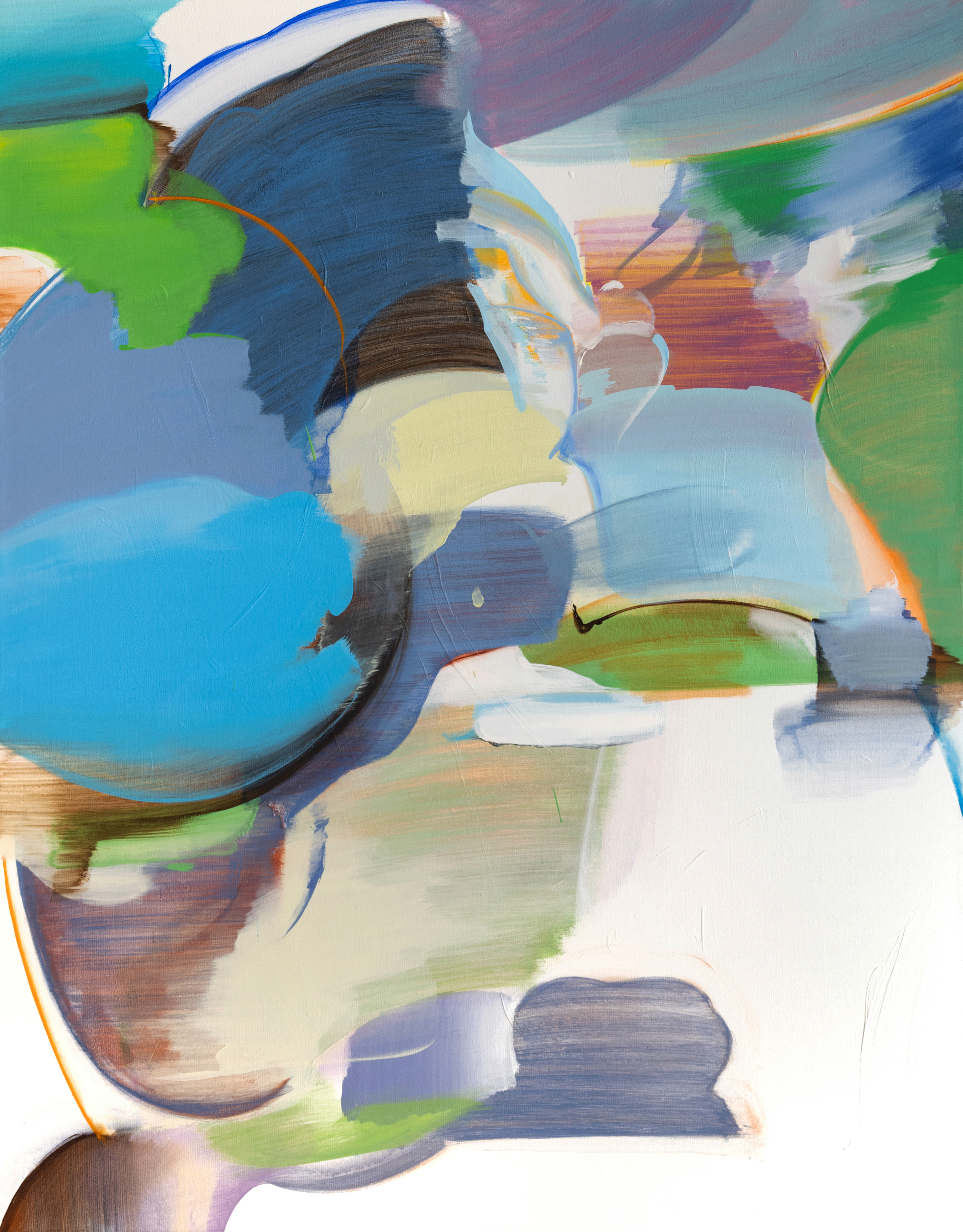 Es muss sein?,2023. Acrylic on canvas, 190 × 150 cm