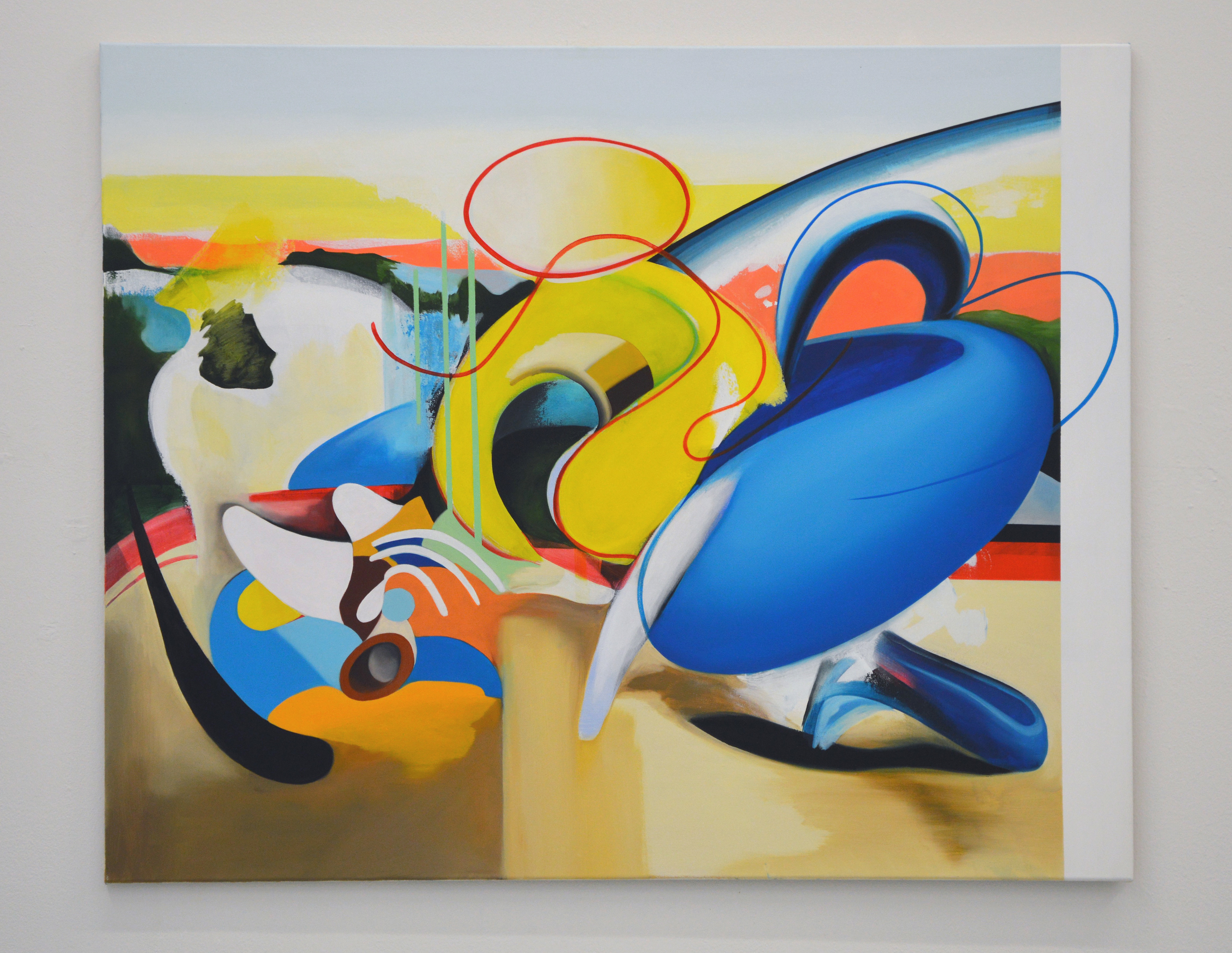 Rund ums Herz, 2018. Acrylic and Oil on canvas, 120 x 100 cm