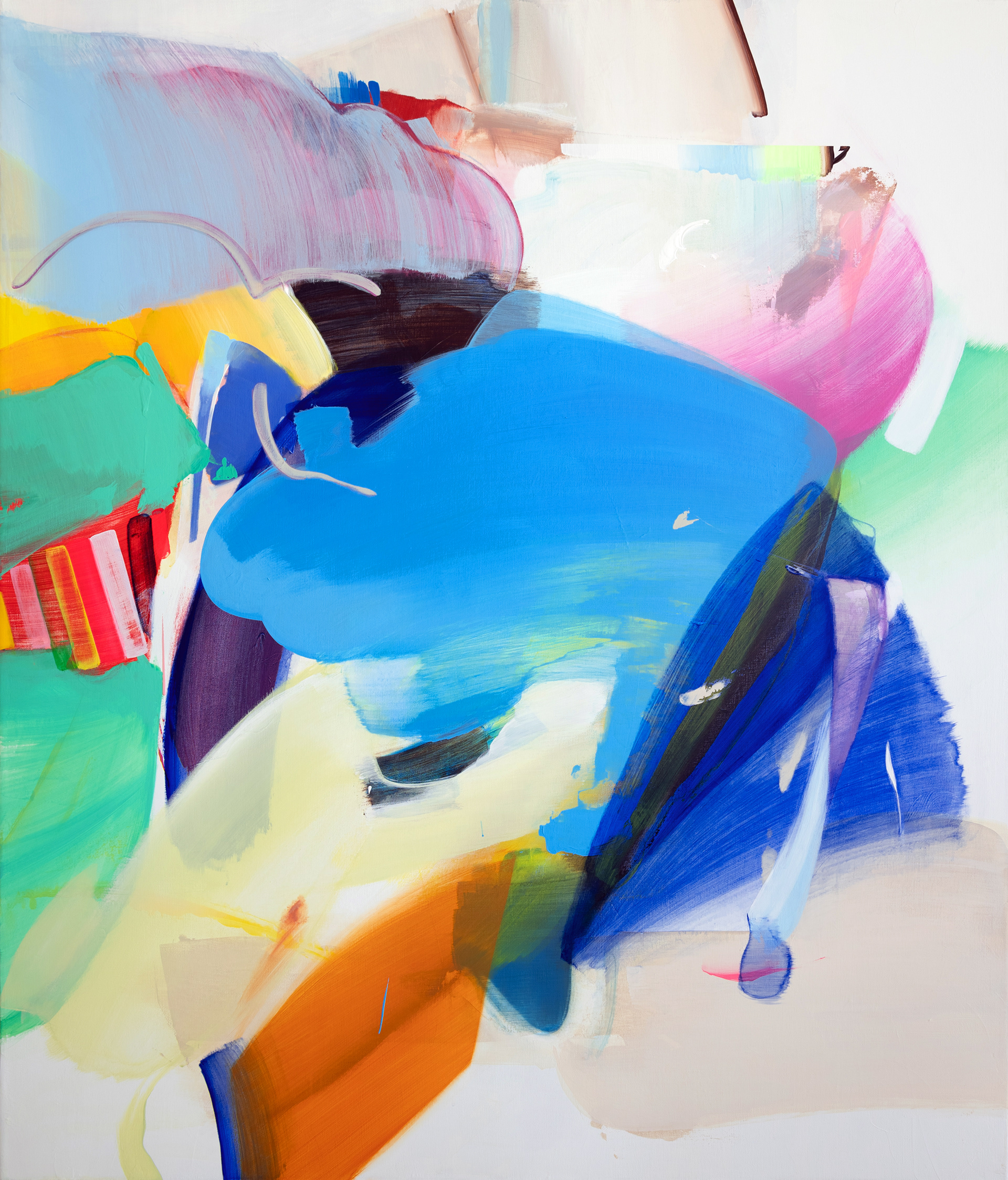 Erased place NL.29, 2024. Acrylic on canvas, 130 × 100 cm