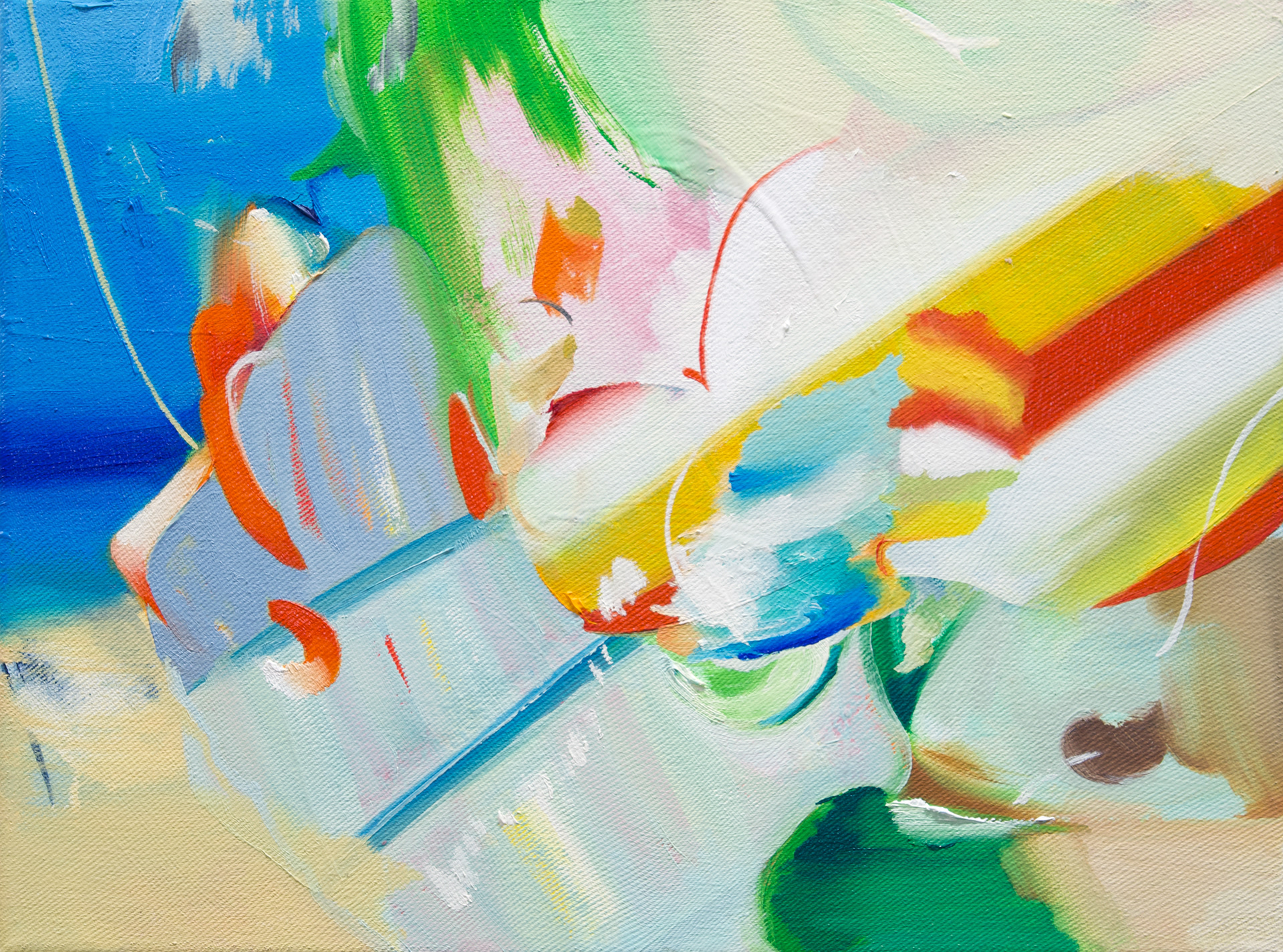 Erased Place NK.11, 2022. Oil on canvas, 30 × 40 cm. Private collection, Germany