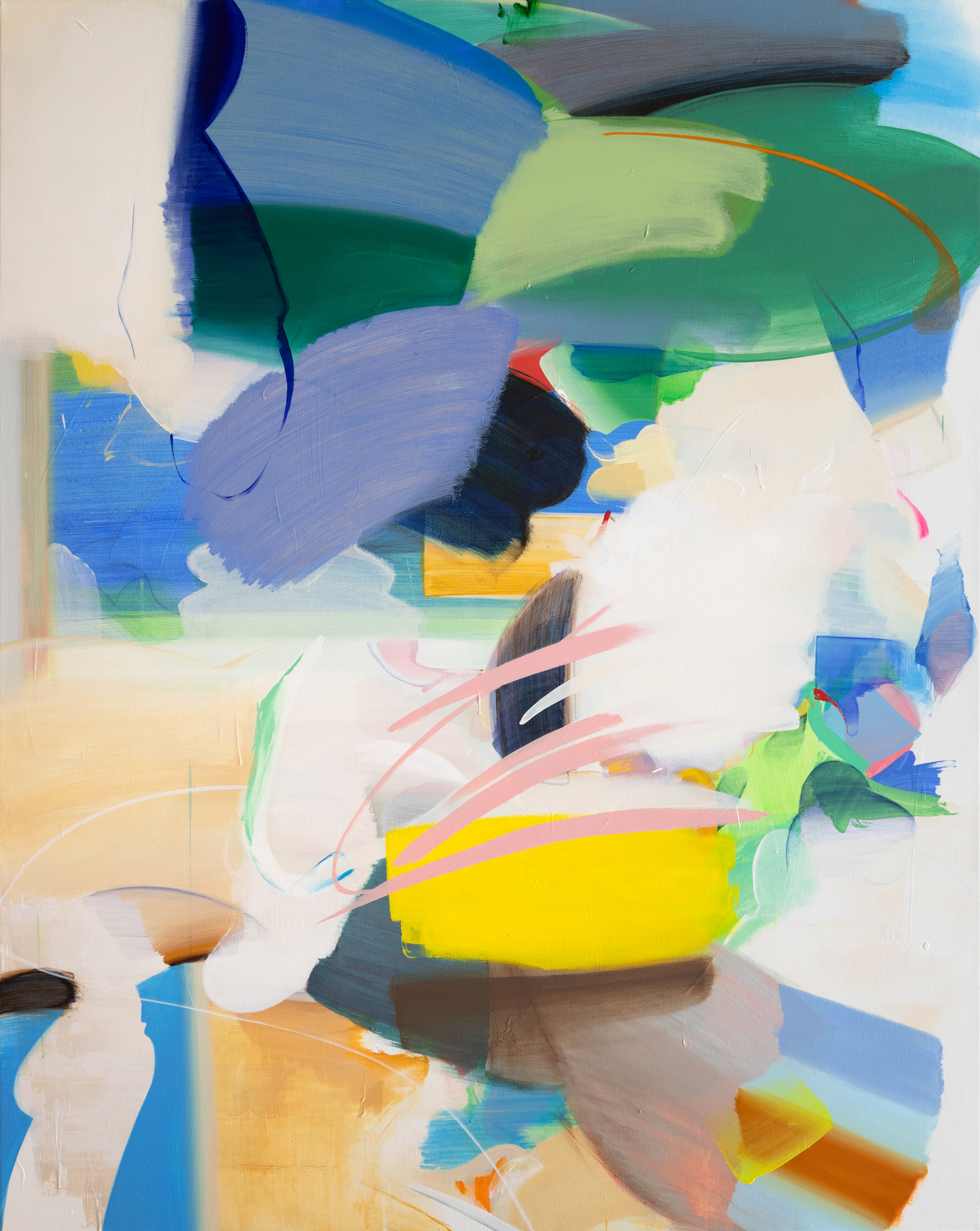 Erased place NK.25, 2023. Acrylic on canvas, 190 × 150 cm