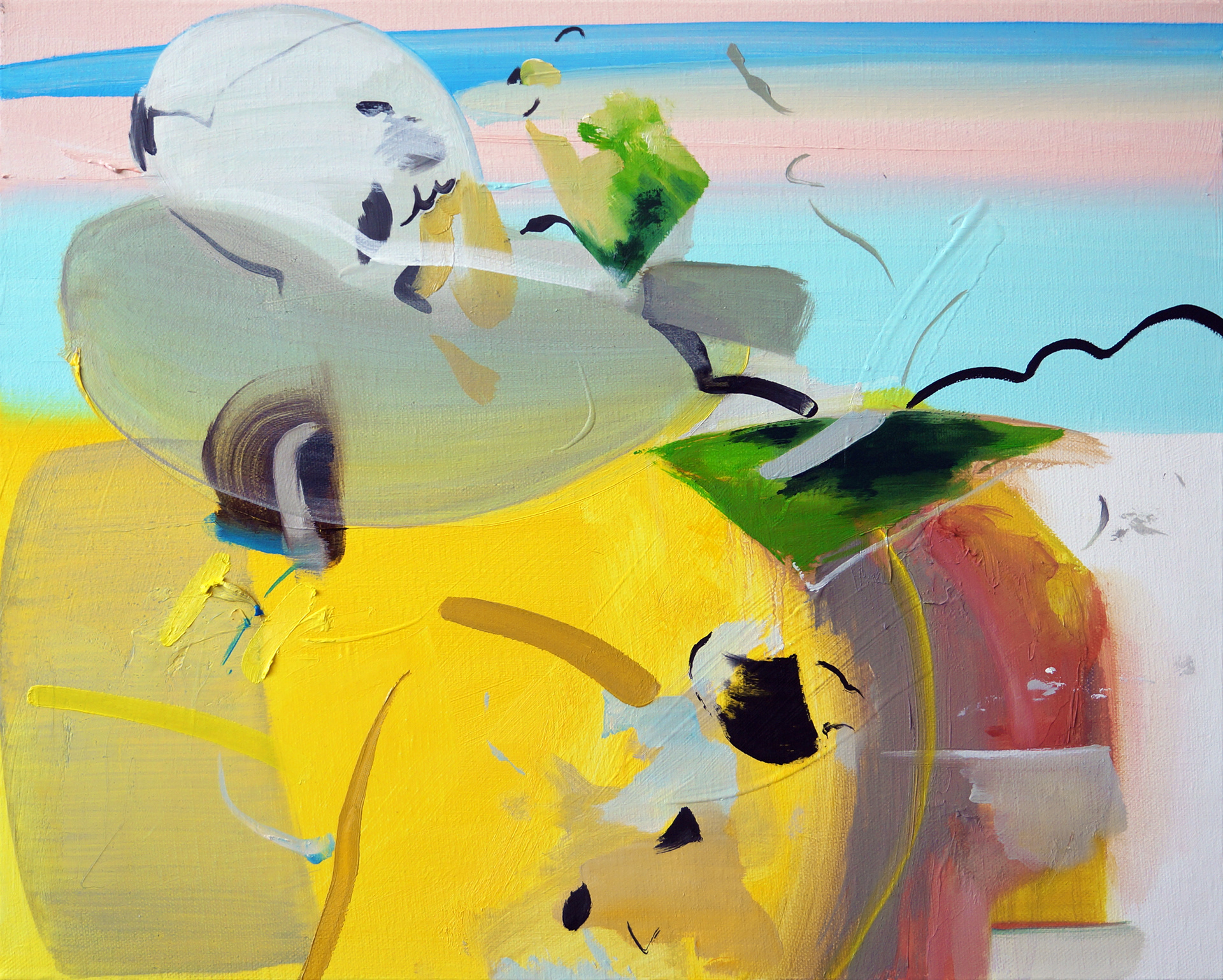 Erased Place G.8, 2022. Oil on canvas, 40 × 50cm. Private collection, Germany