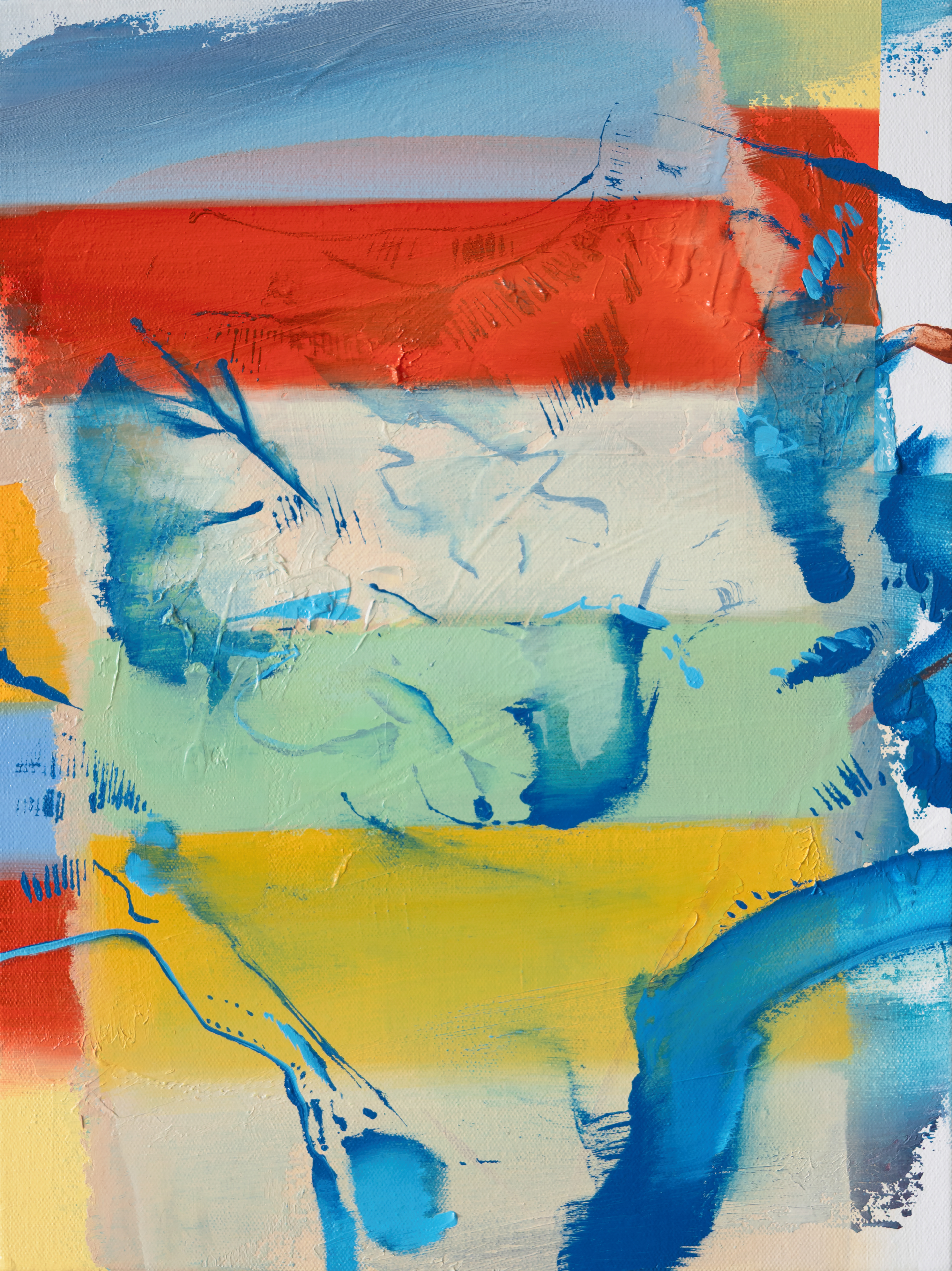 EP46. Fragment +, 2025, Oil on canvas, 40 × 30 cm