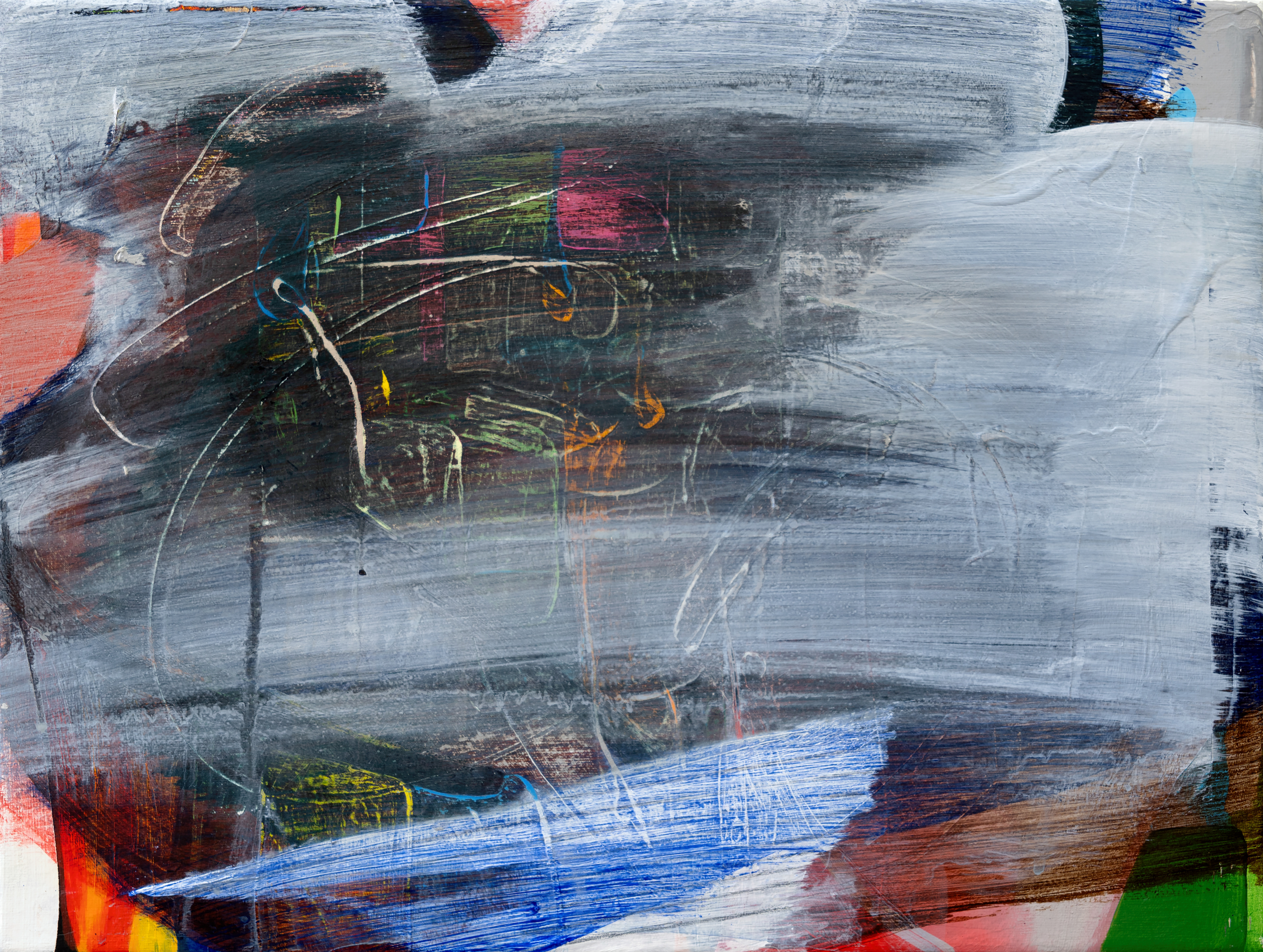 EP43.Soundless, 2025, Acrylic on canvas, 30 × 40 cm