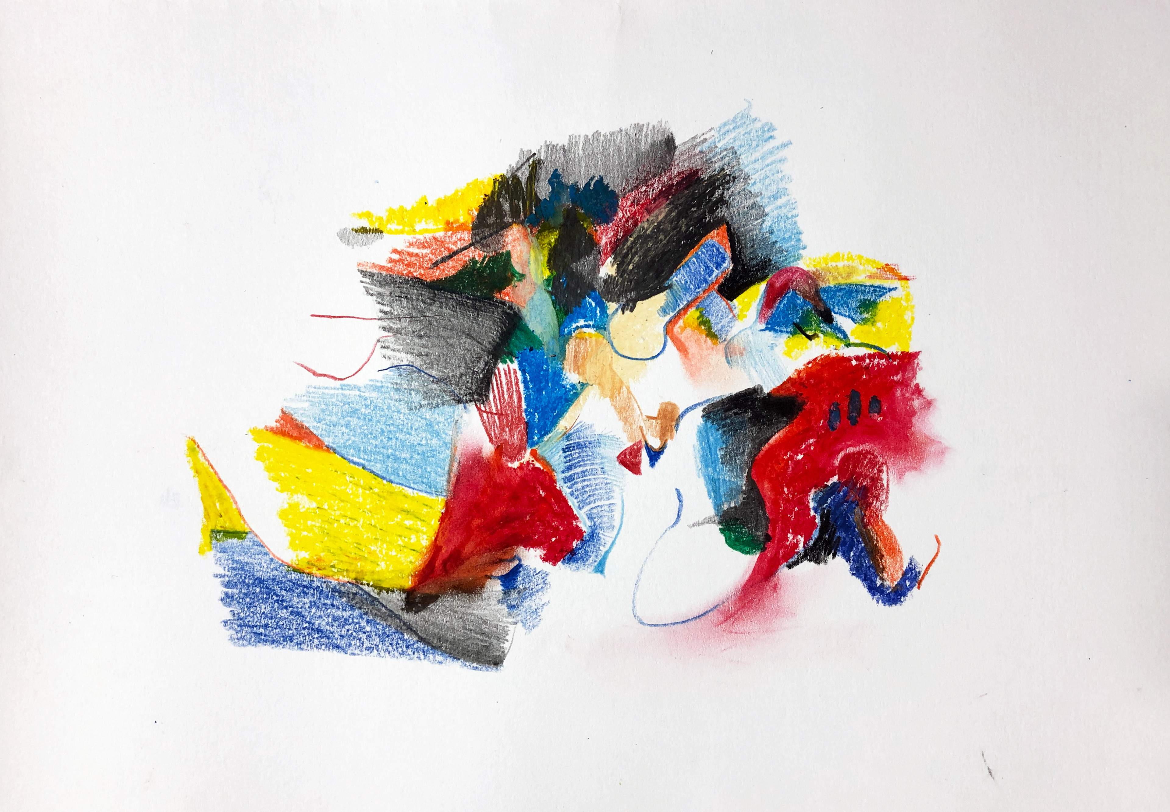 Playground, 2020. stift, buntstift und ölpastell auf papier, 210 × 297 mm