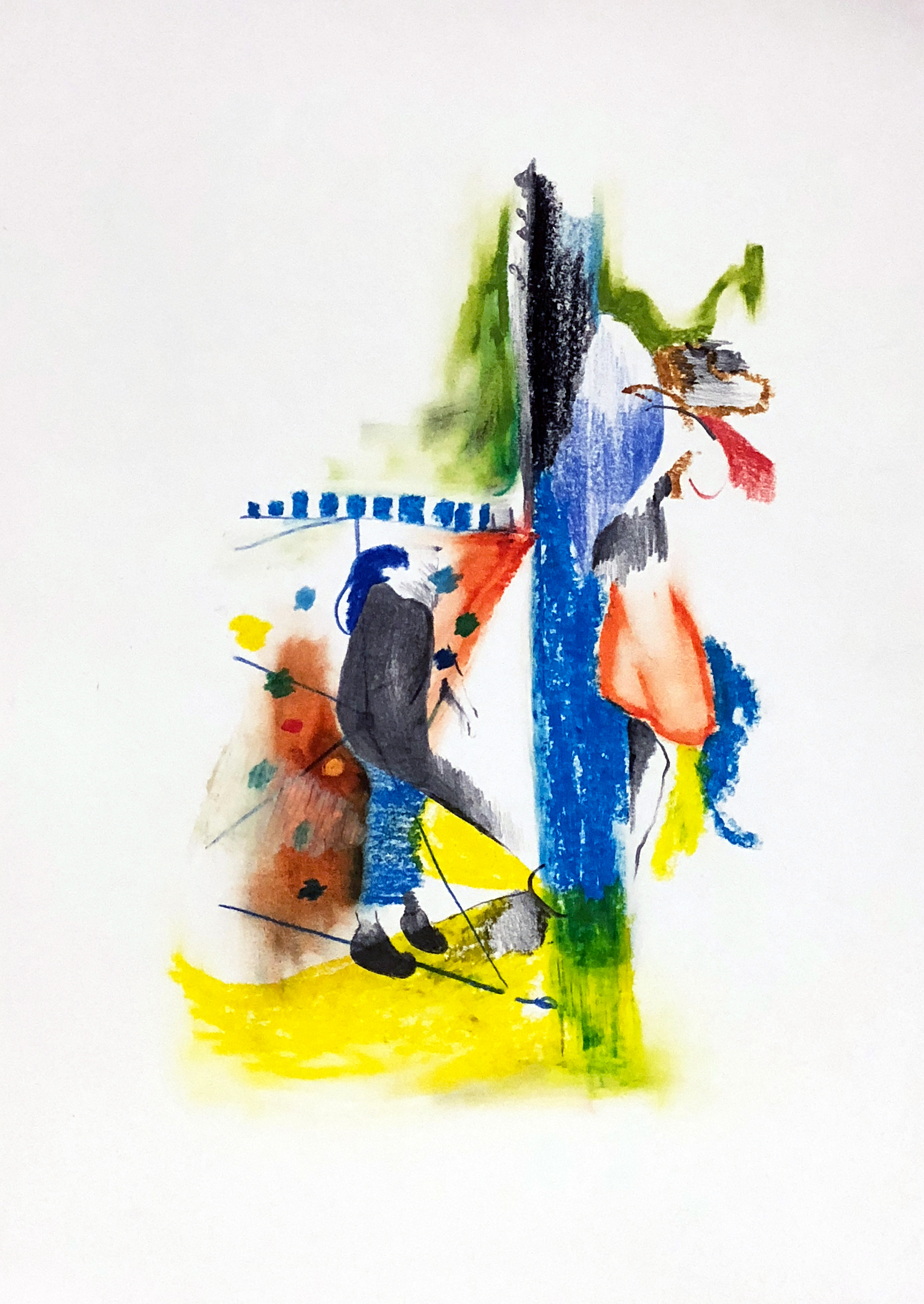 Playground, 2020. stift, buntstift und ölpastell auf papier, 297 × 210 mm