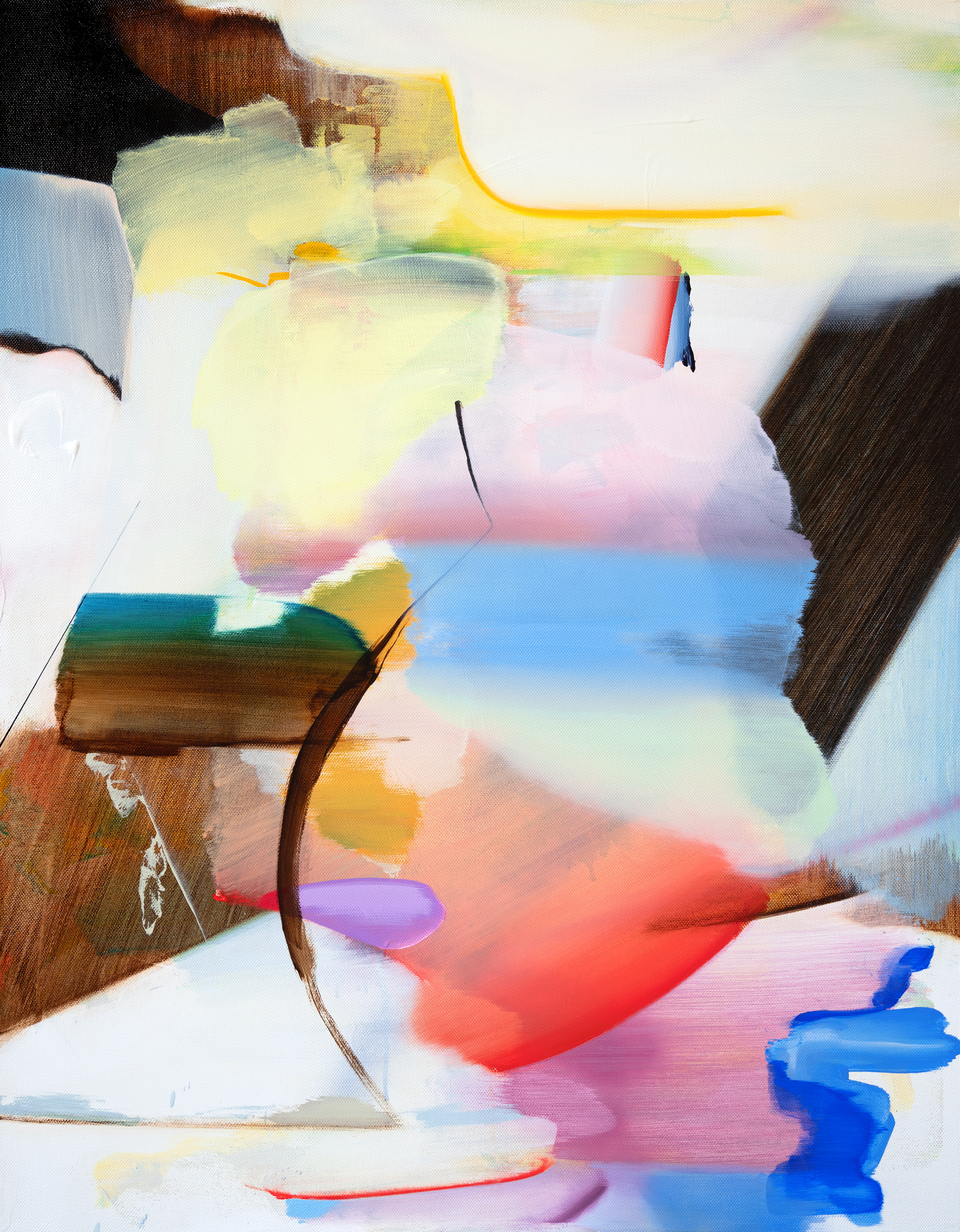 Ep52.Fragment +, 2025, Acrylic and oil on canvas, 90 × 70 cm