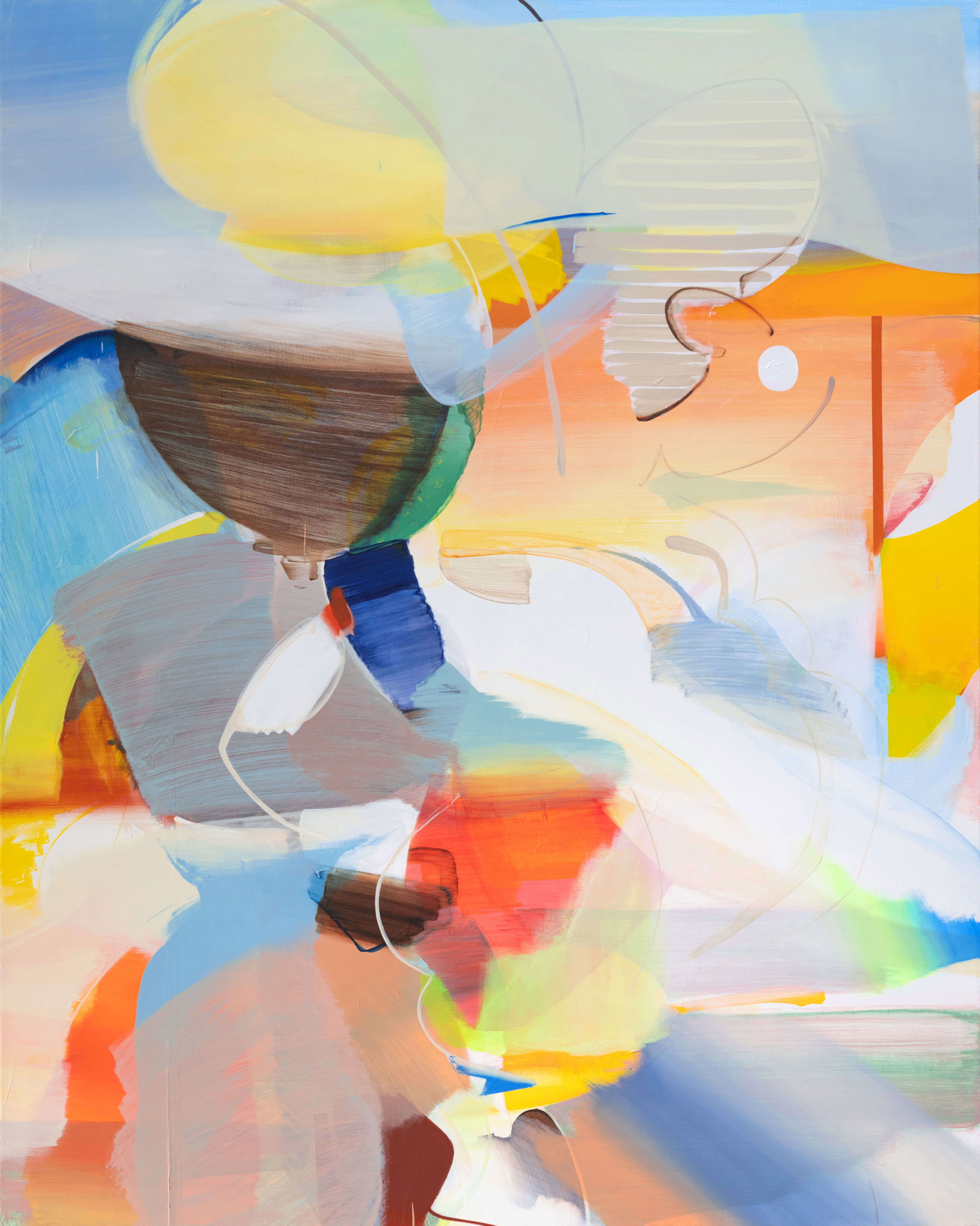 Erased place NK.27, 2023. Acrylic on canvas, 200 × 160 cm