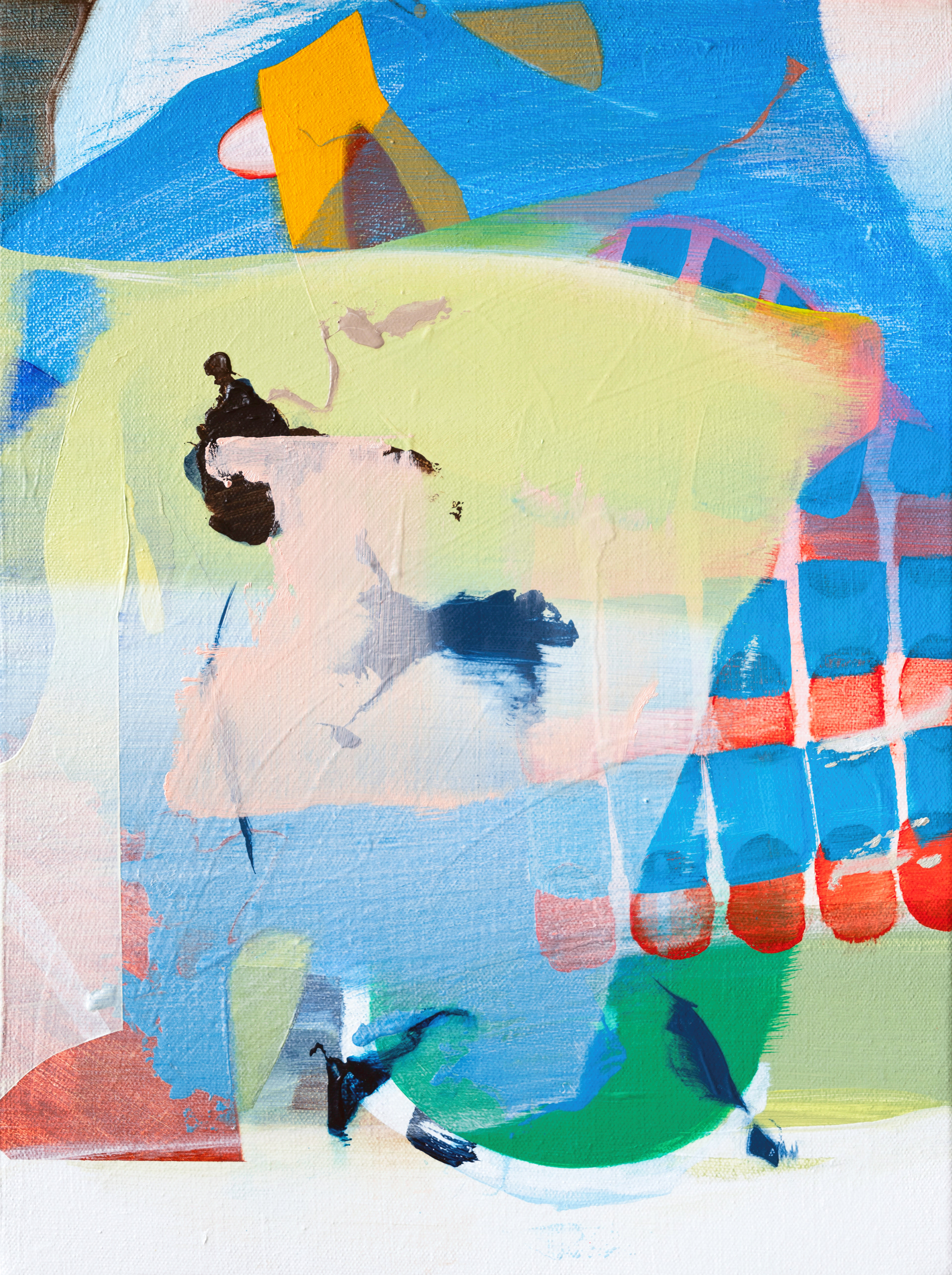 Erased place NK.35, 2024. Acrylic and oil on canvas, 40 × 30 cm