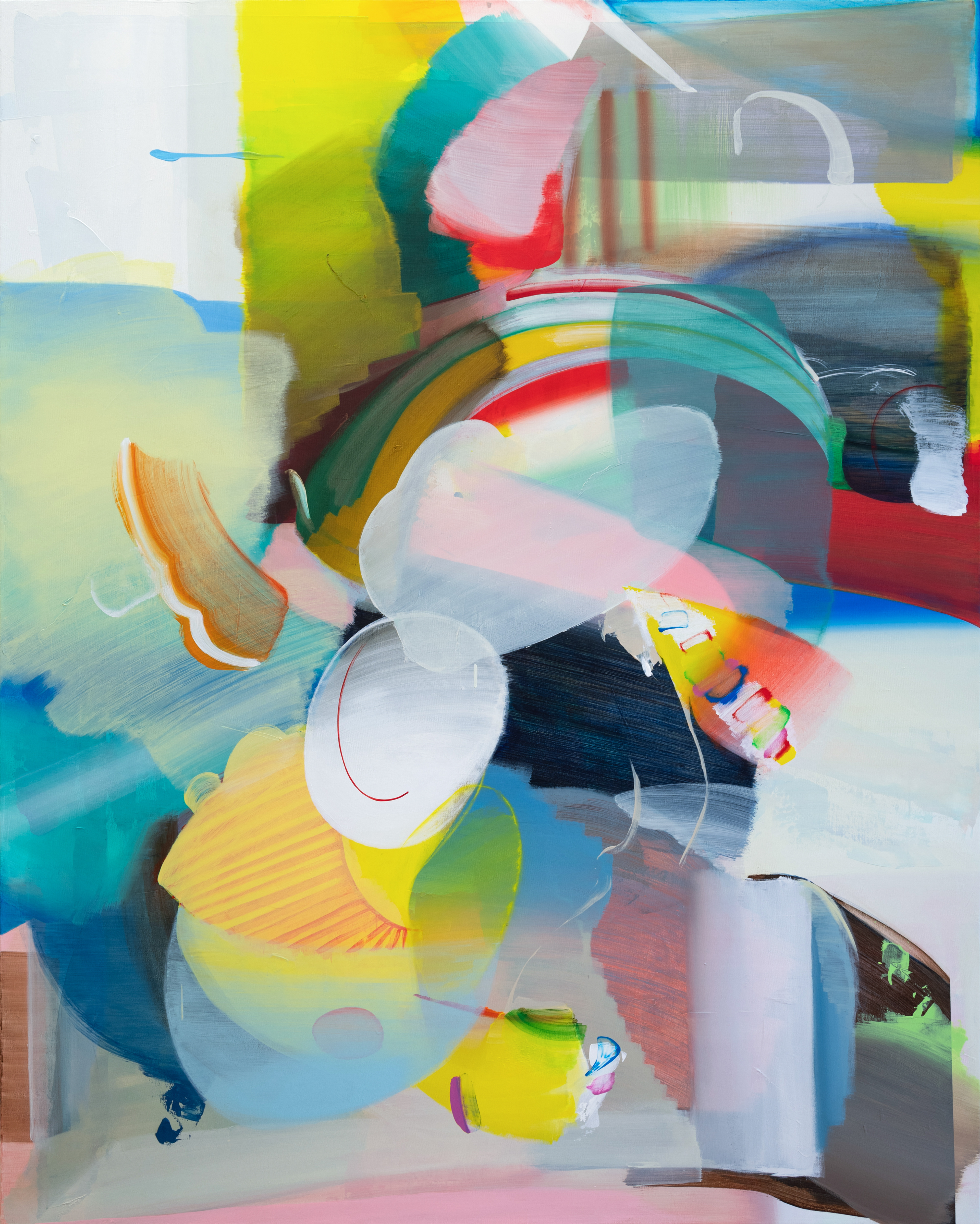 Erased place NL.28, 2024. Acrylic on canvas, 200 × 160 cm