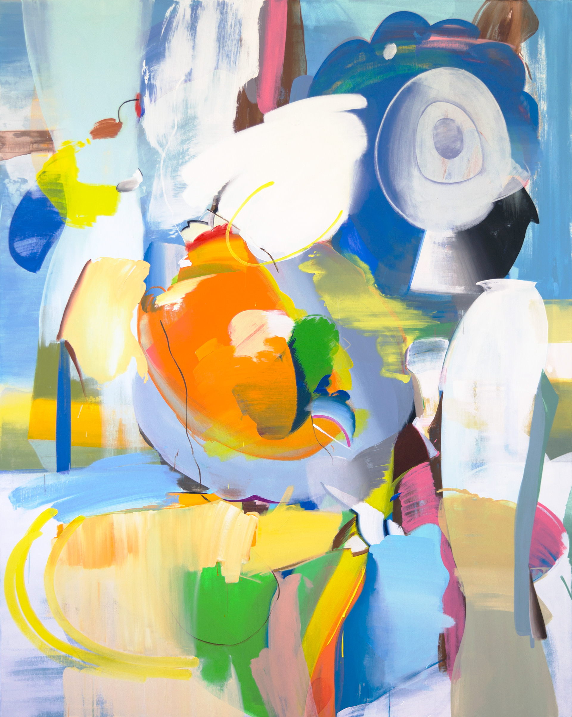 Erased place NK16, 2022. Acrylic and Oil on canvas, 200 × 160 cm