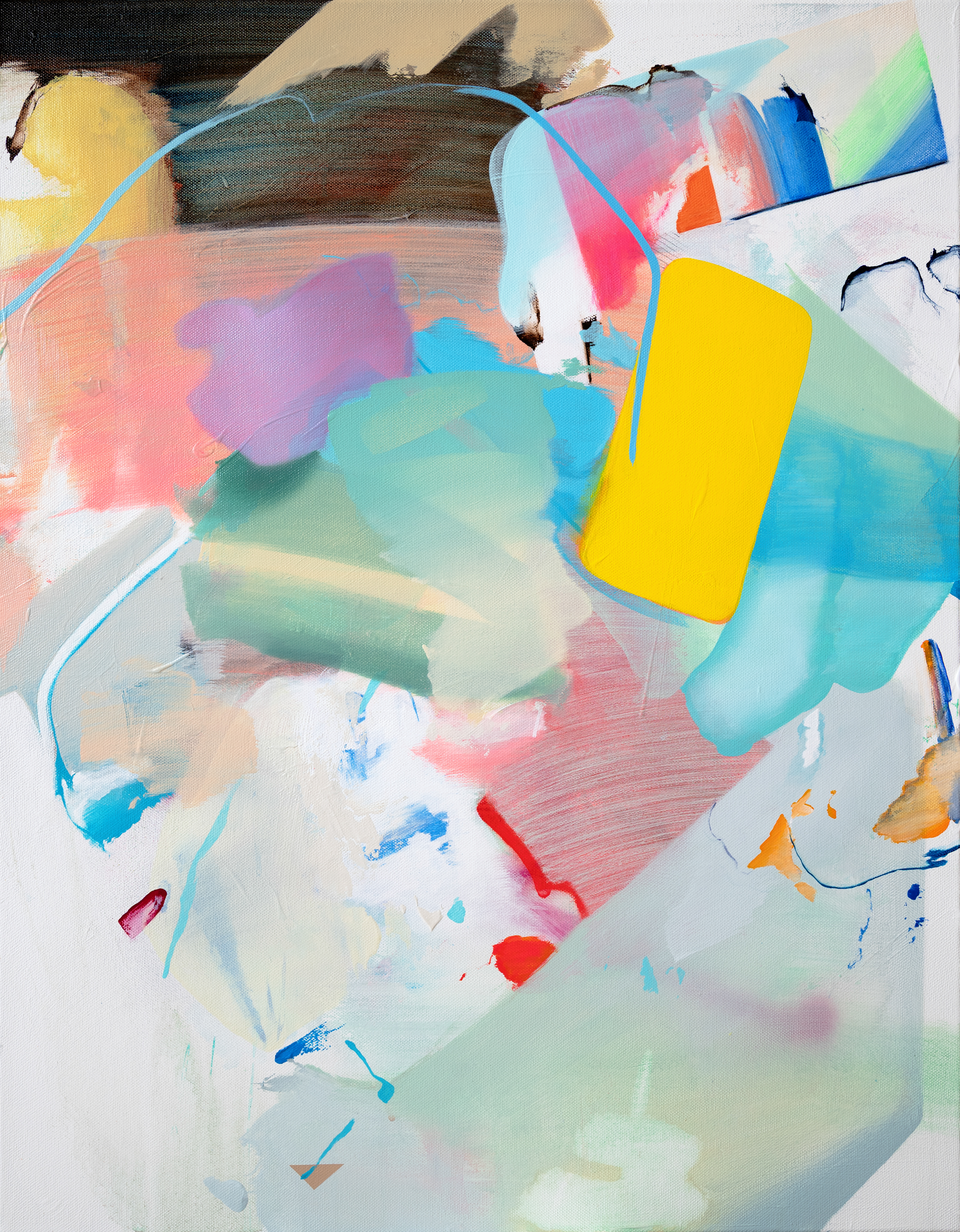 Ep53.Fragment +, 2025, Acrylic and oil on canvas, 90 × 70 cm