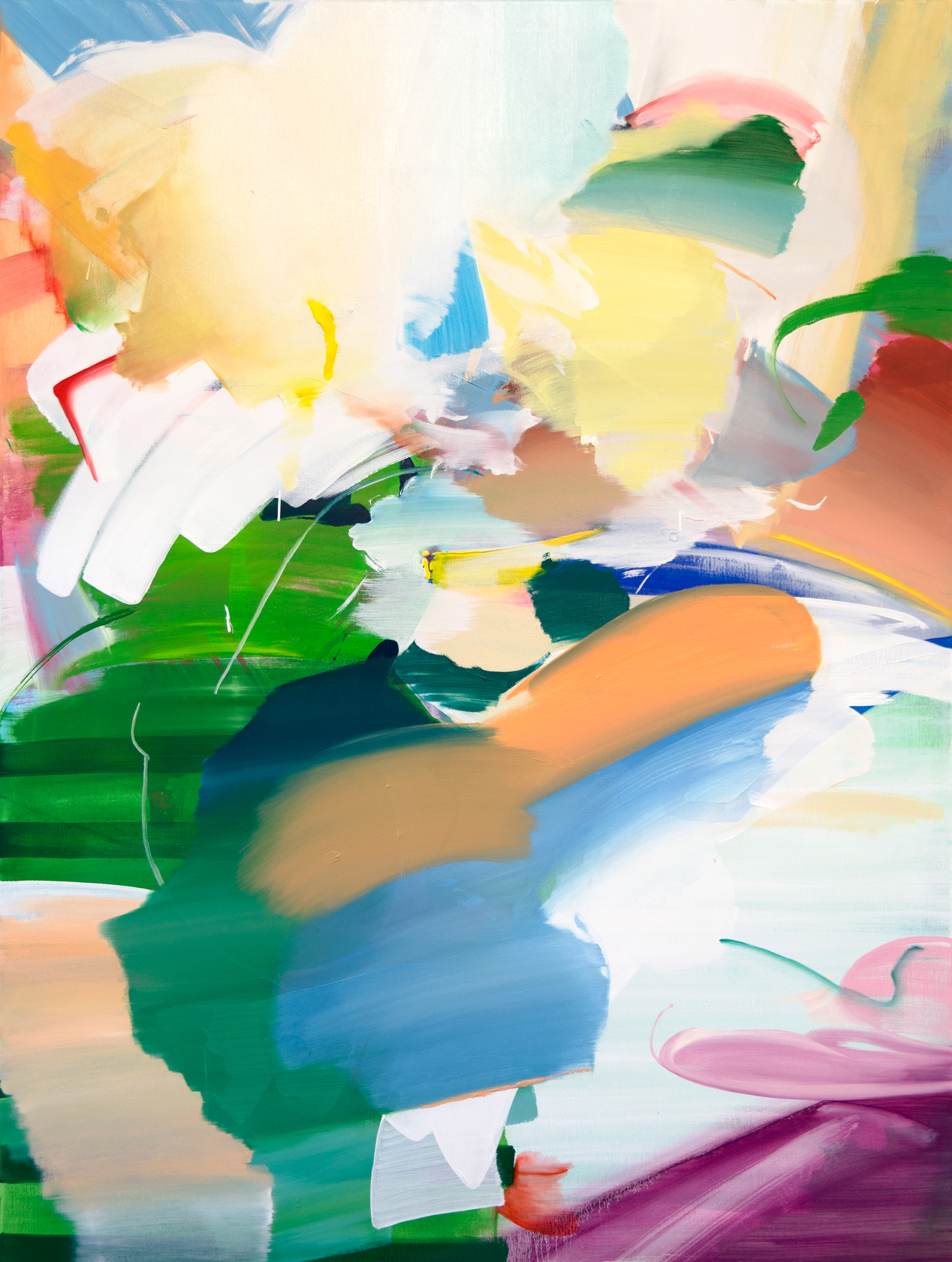 Erased place NK15, 2022. Acrylic and Oil on canvas, 160 × 120 cm