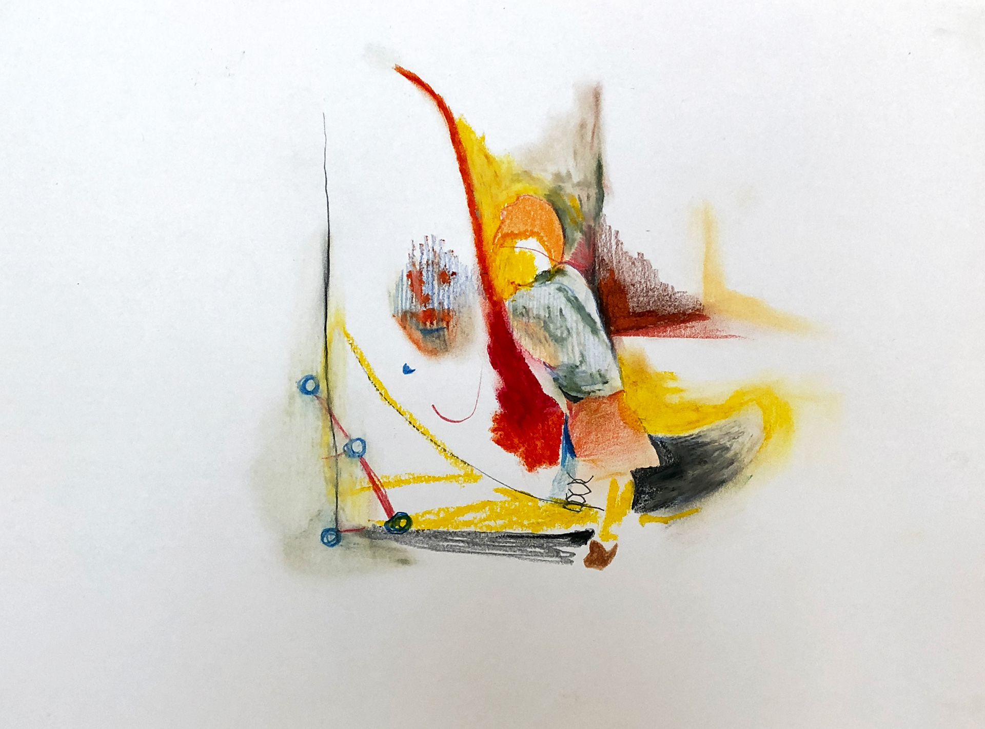 Playground, 2020. stift, buntstift und ölpastell auf papier, 210 × 297 mm