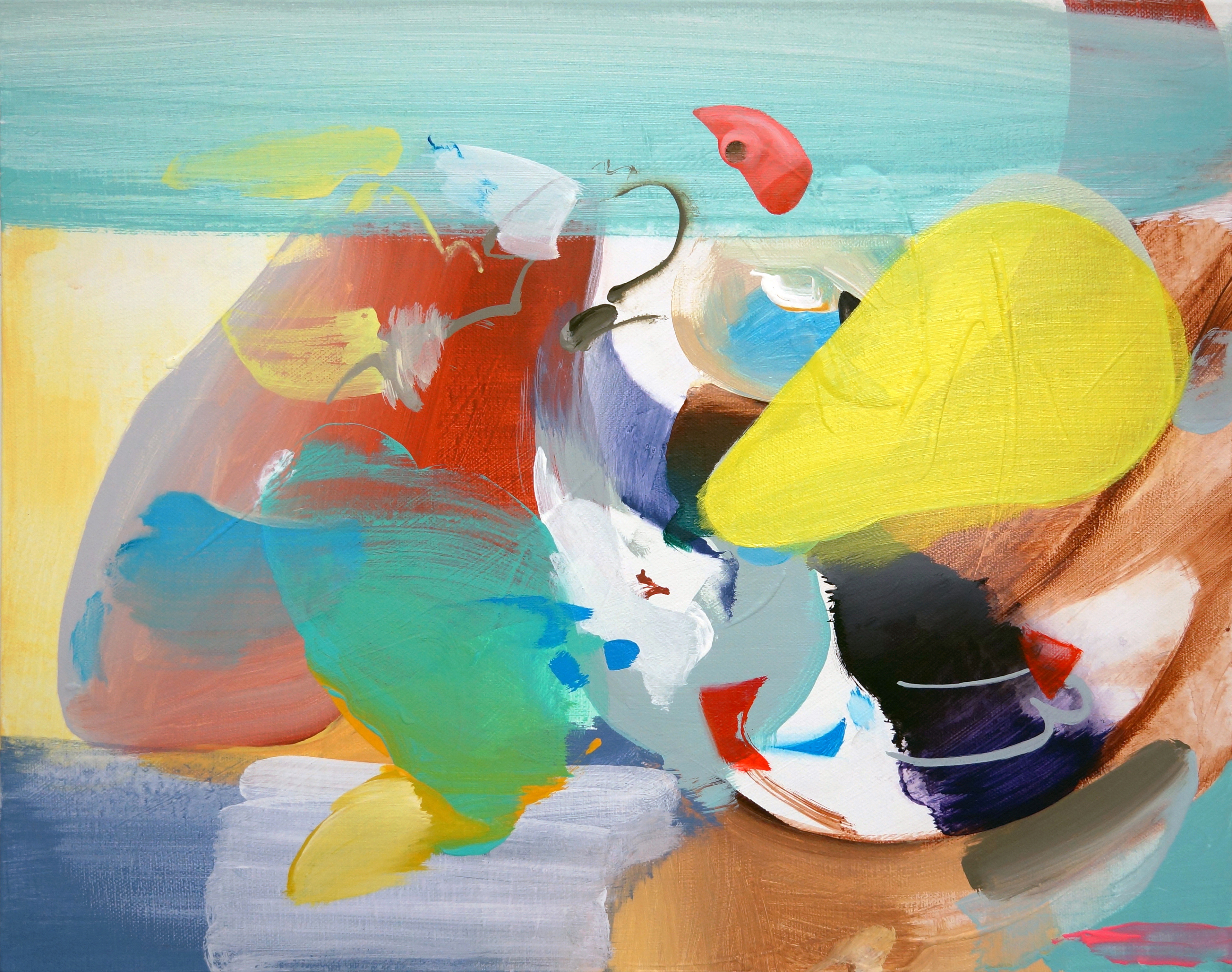 Erased place G.7, 2021. Acrylic and oil on canvas, 40 x 50 cm