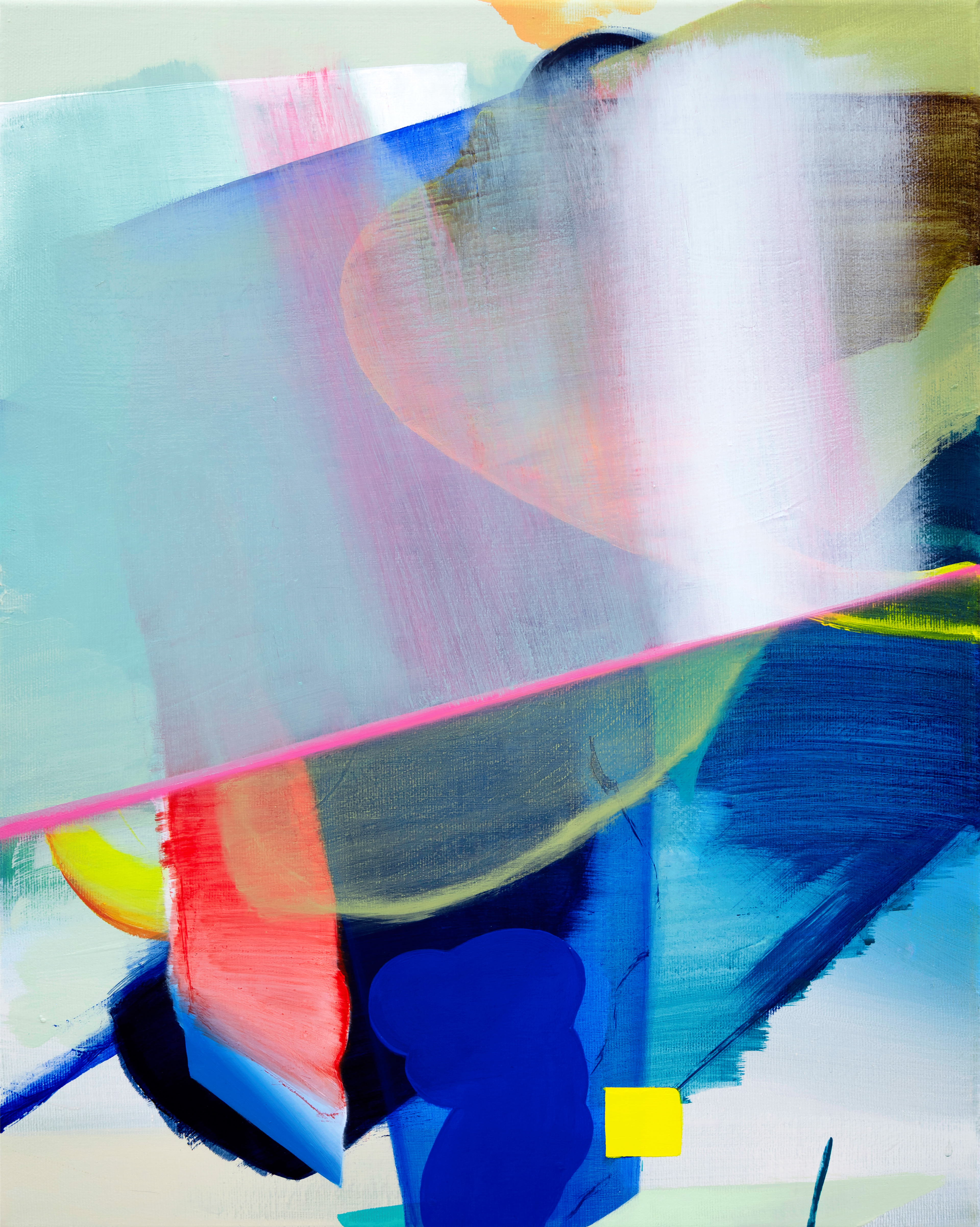 Erased place NK.41, 2025, Acrylic and oil on canvas, 40 × 30 cm