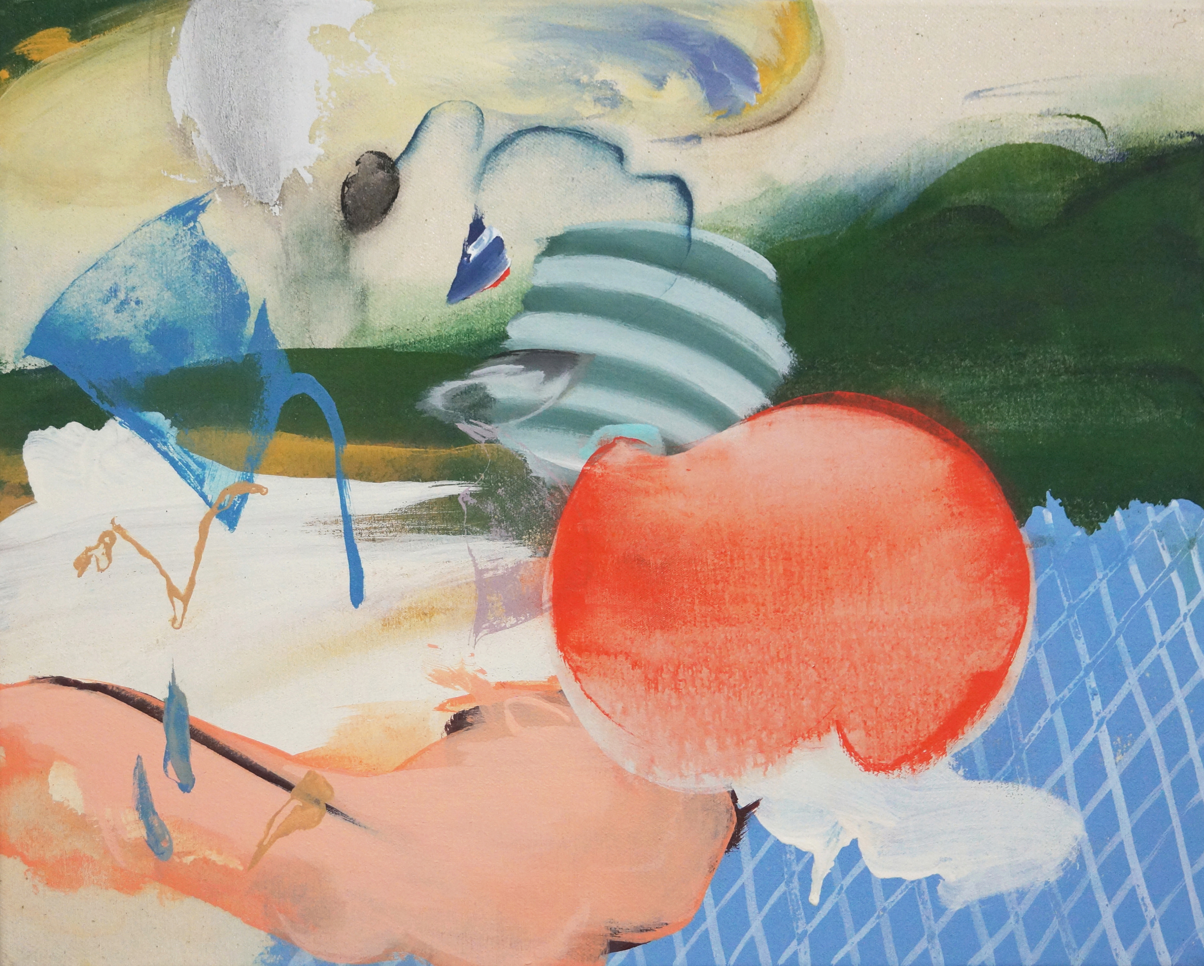 Erased place G.1, 2021. Acrylic on canvas, 40 x 50 cm. Private collection, Germany