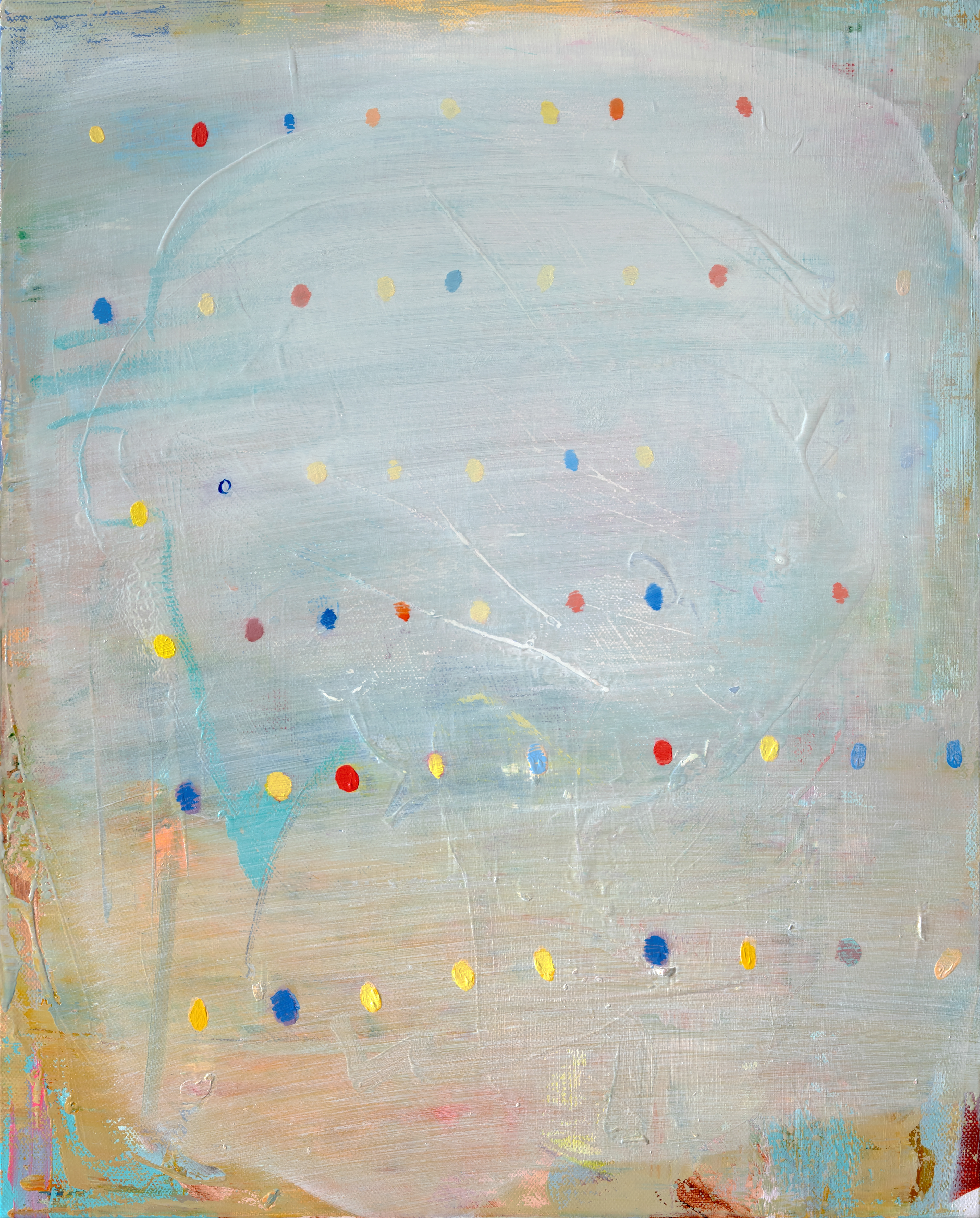 EP44. Fragment +, 2025, Oil on canvas, 50 × 40 cm