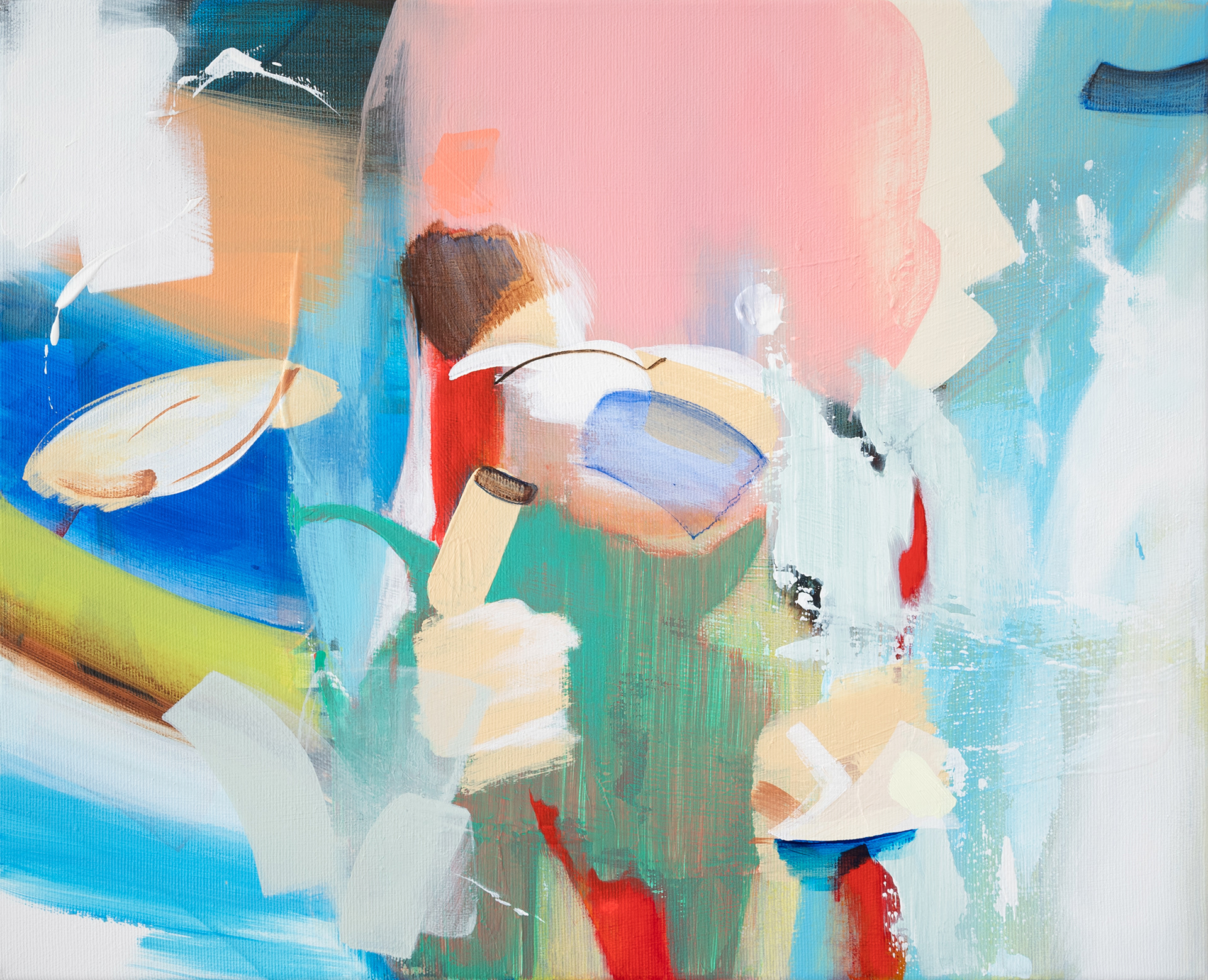 Erased place NK.21, 2023. Acrylic on canvas, 40 × 50 cm, Private collection, Germany