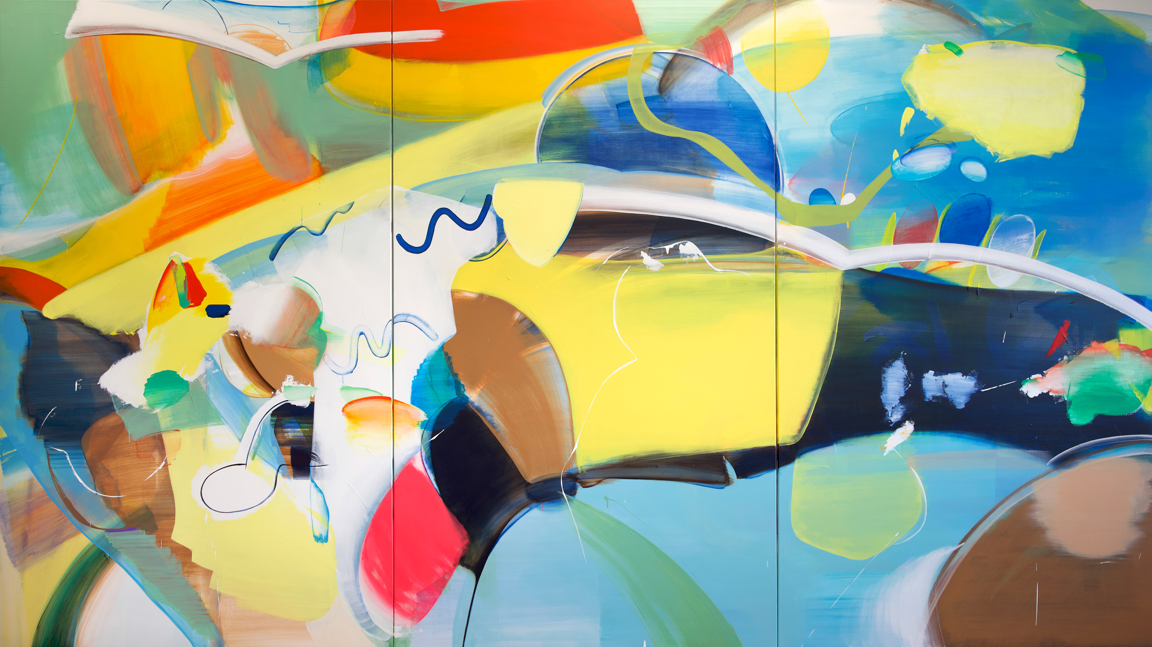 NAMOO, 2023. Acrylic on canvas, 250 × 450 cm