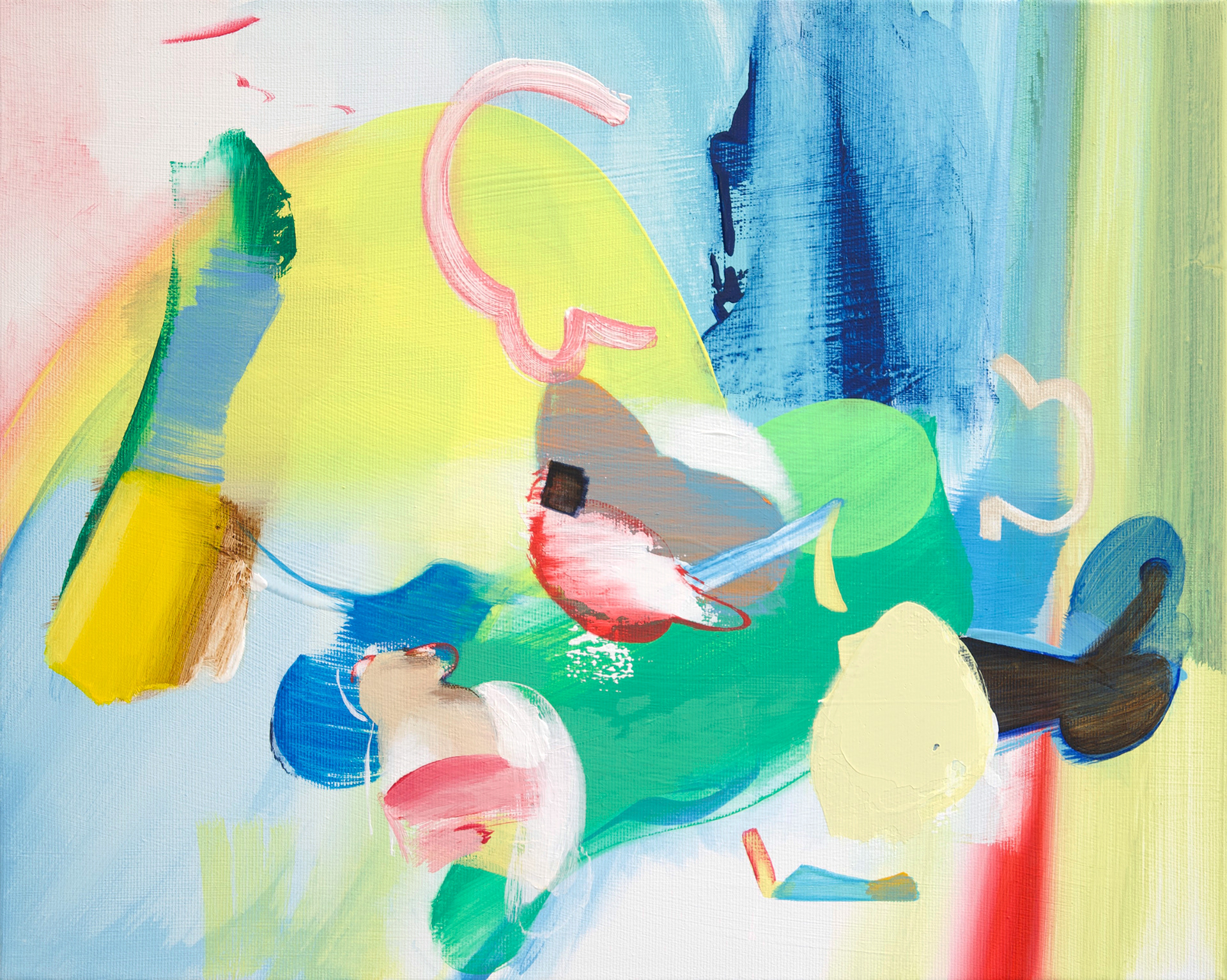 Erased place K.22, 2023. Acrylic on canvas, 40 × 50 cm