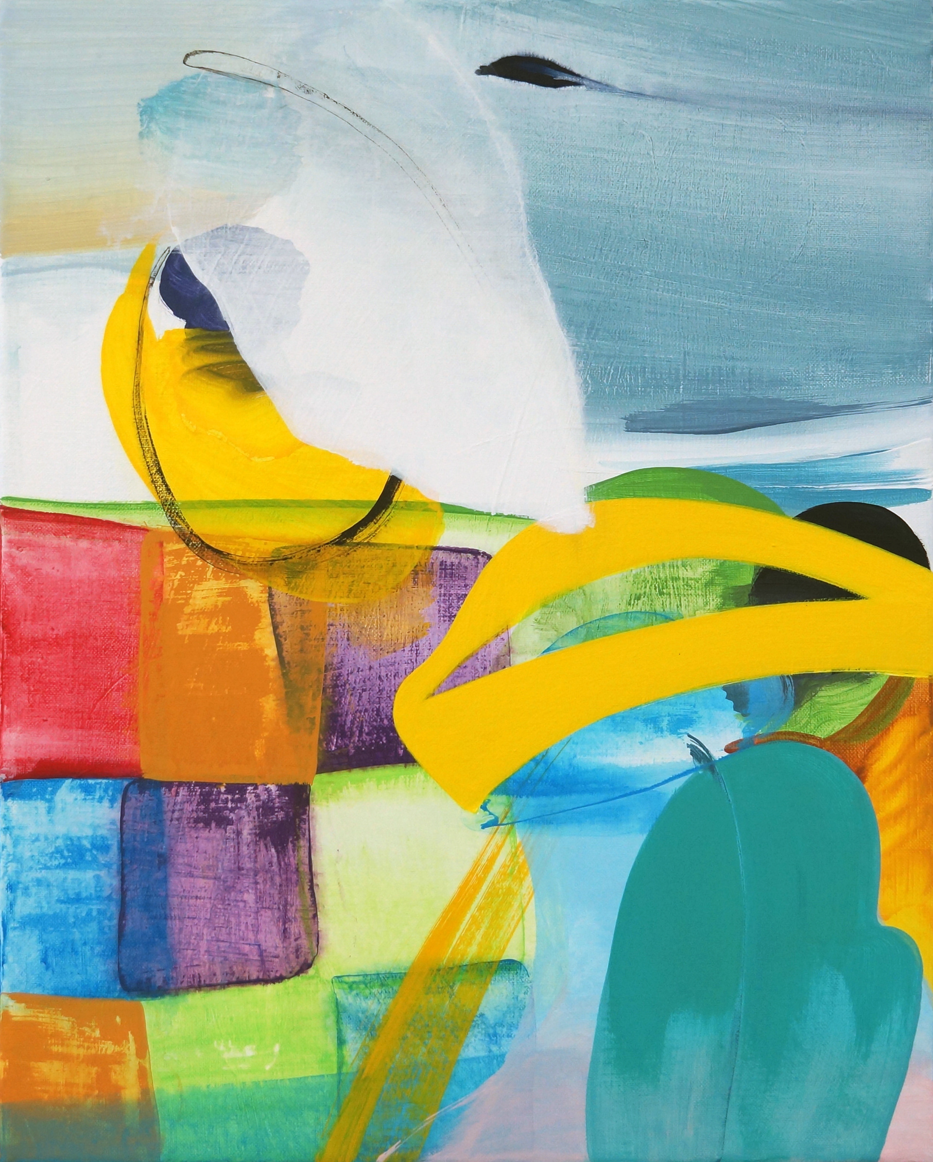 Lay.out_Bungbung, 2020. Acrylic on canvas, 40 x 50 cm. Private collection, Germany