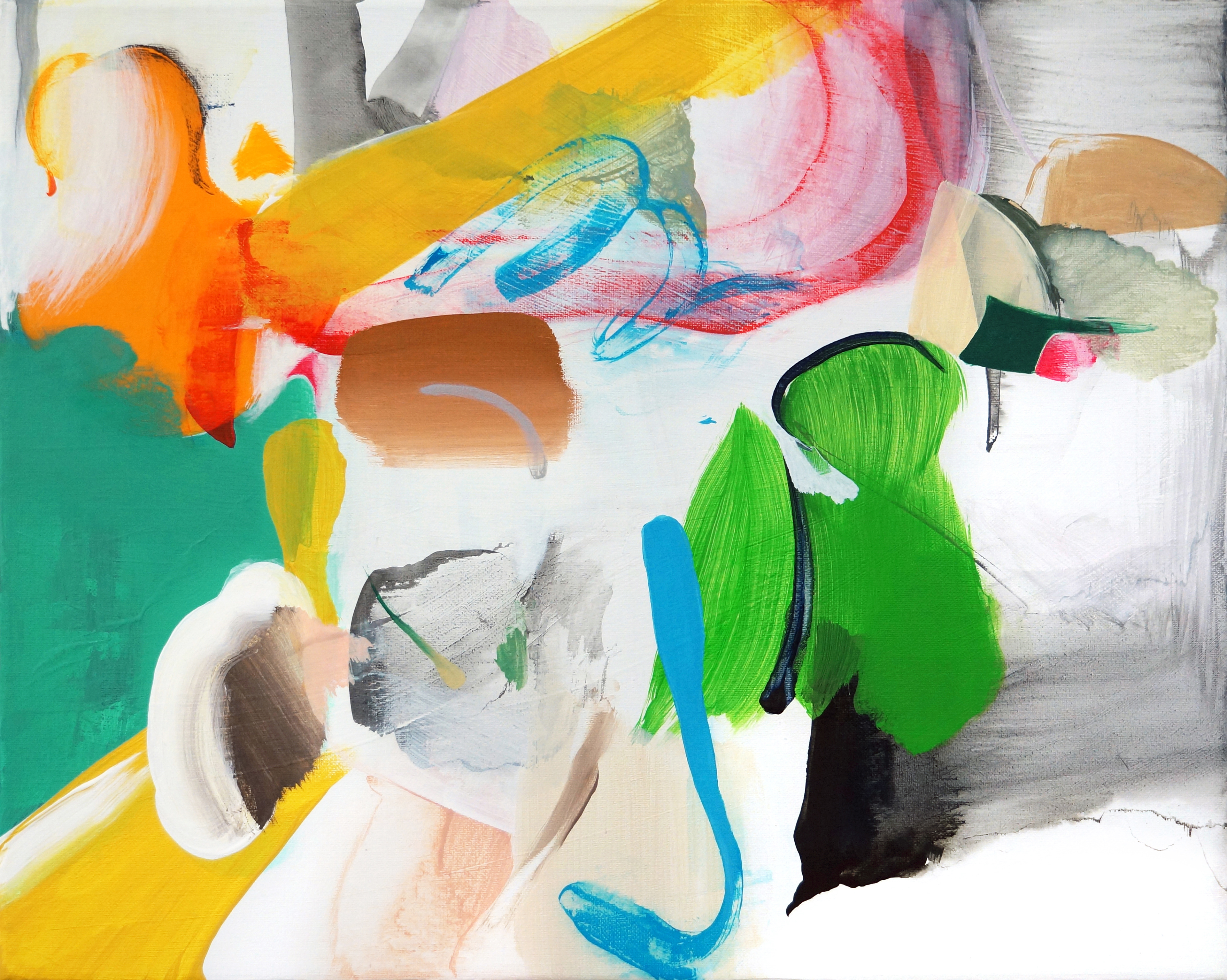 Lay.out_Orange pferd, 2020. Acrylic on canvas, 40 x 50 cm. Private collection, Germany