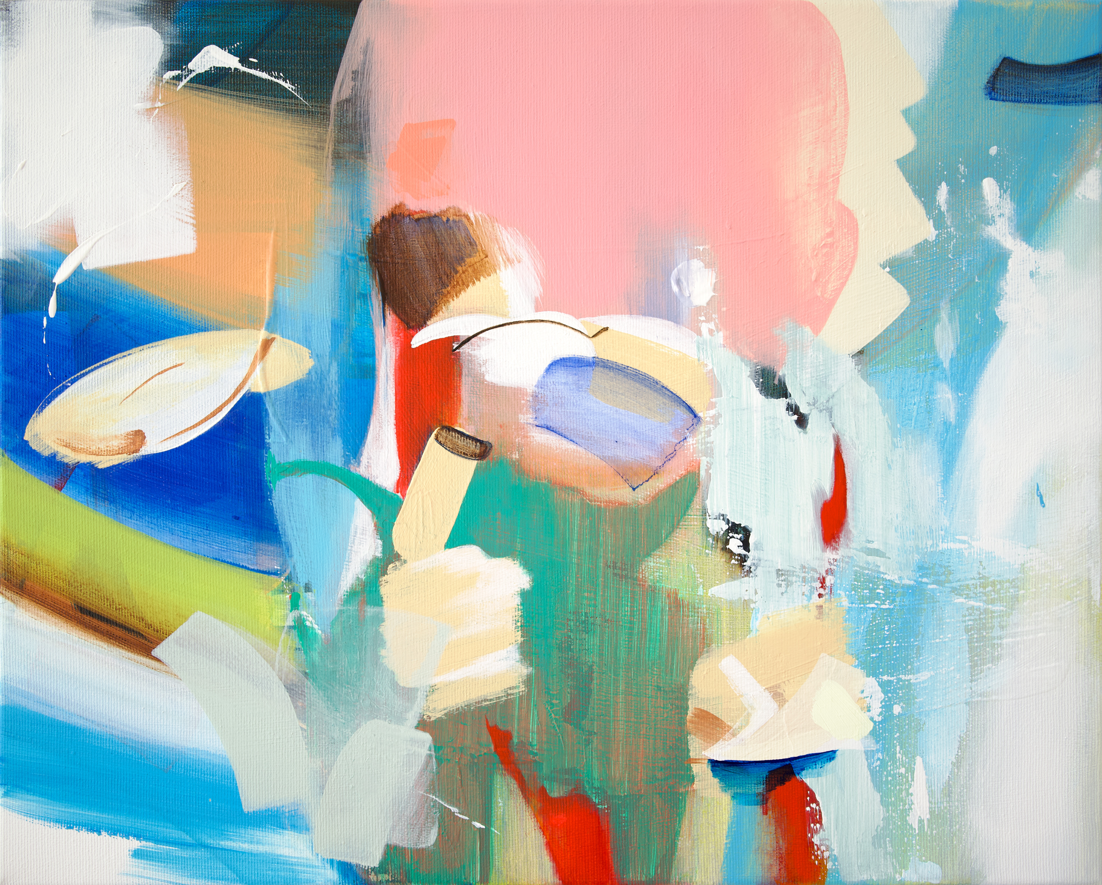 Erased place NK.21, 2023. Acrylic on canvas, 40 × 50 cm