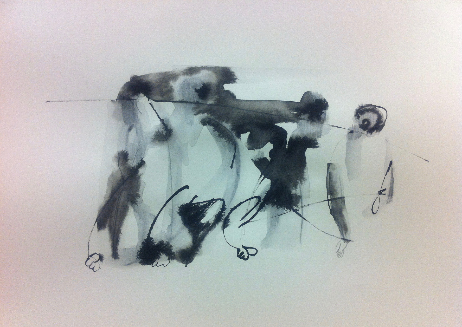 Playground, 2014. pencil and water color on a paper, 210 × 297 mm
