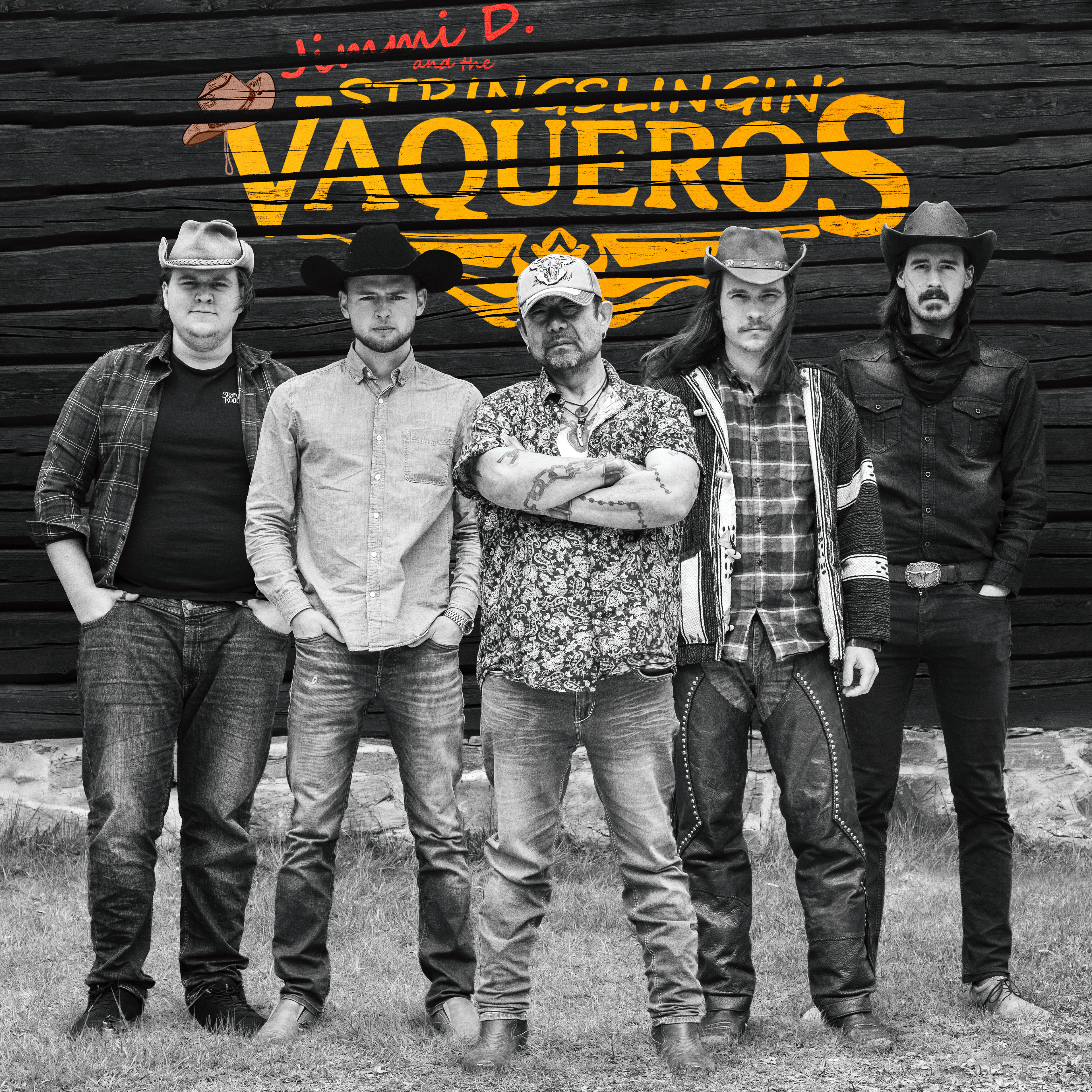 Bandfoto/plakatbilder for Jimmi D. and the Stringslingin' Vaqueros