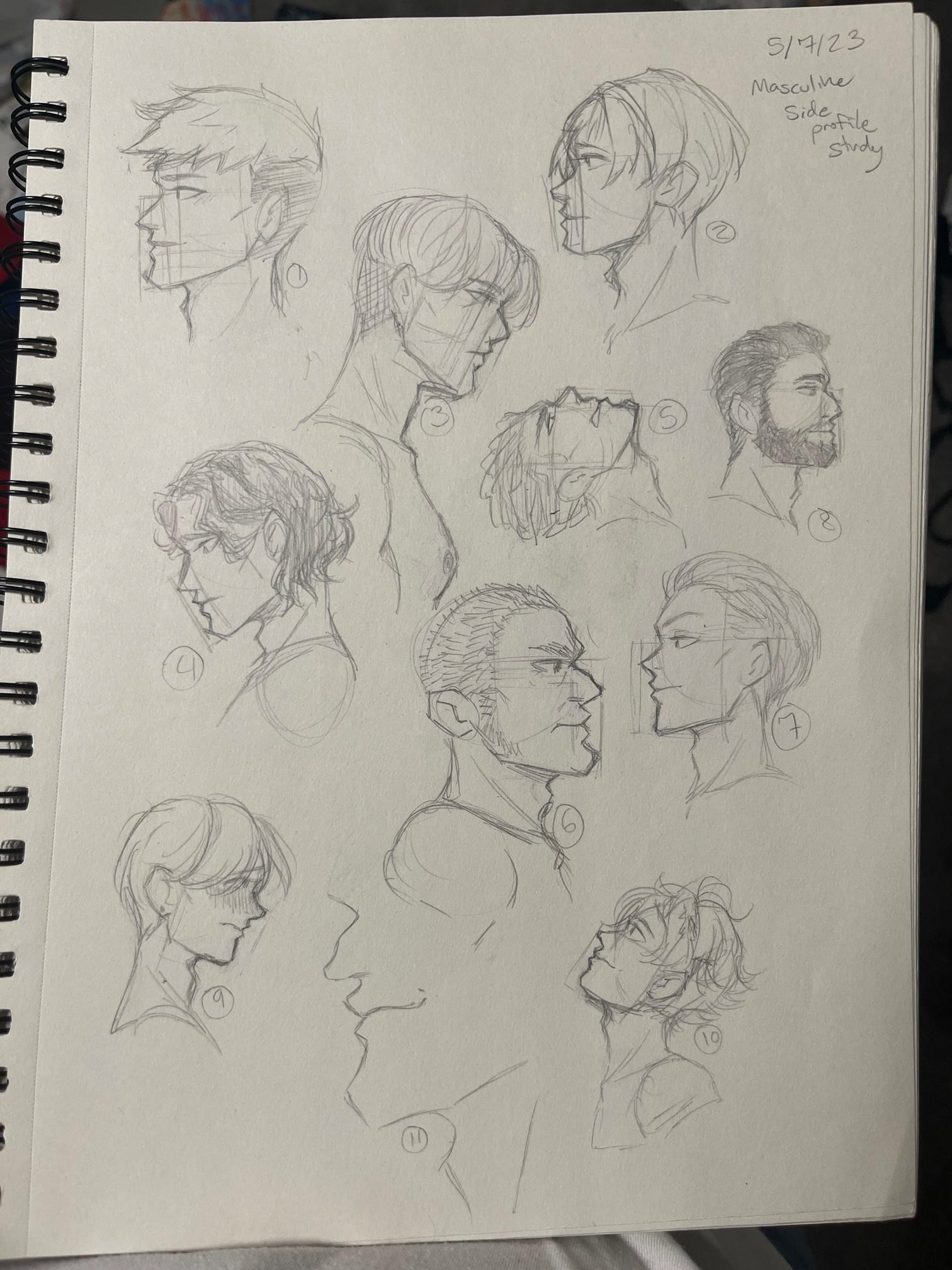 Sideview study masc