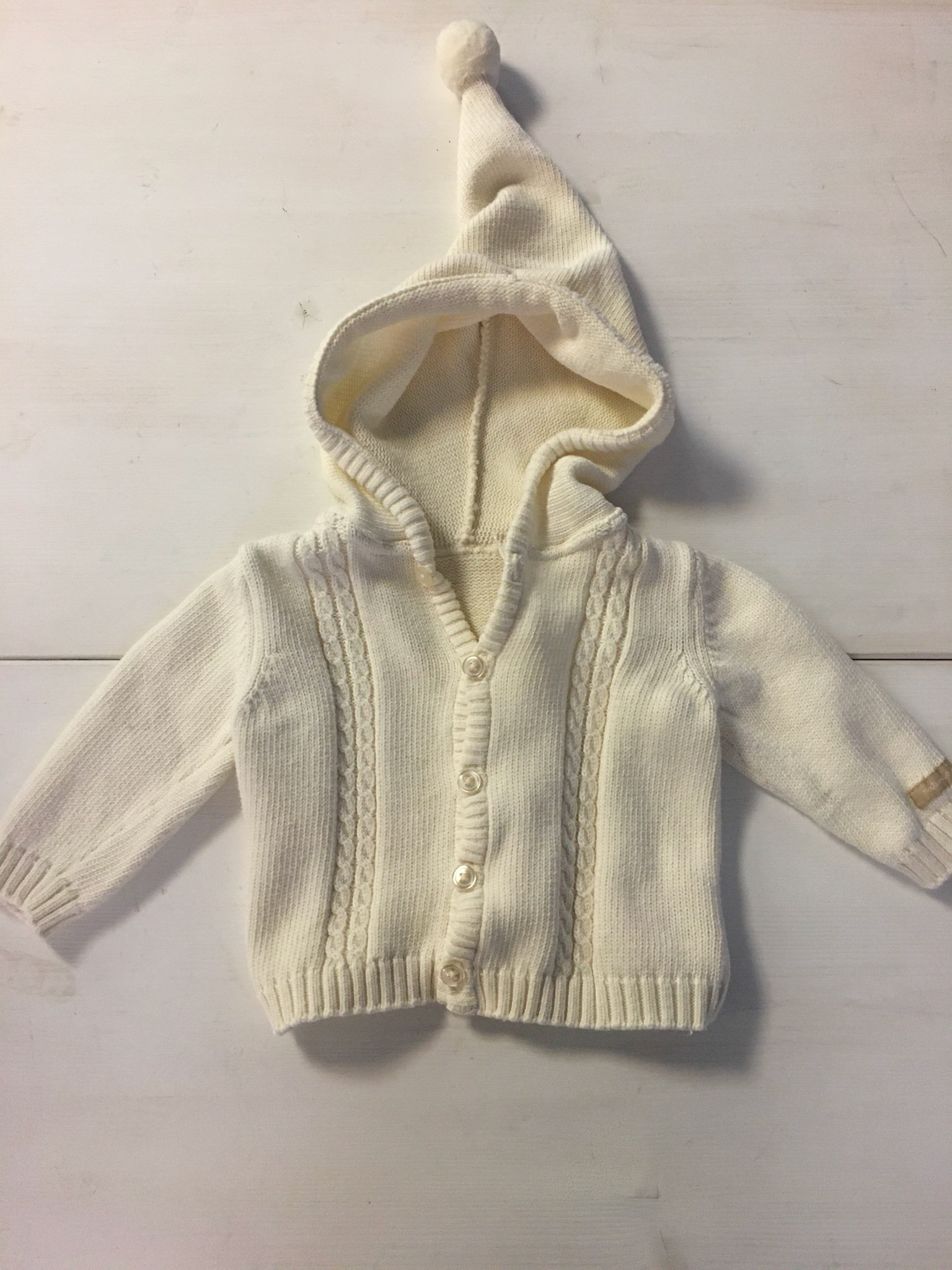 Strickjäckli Marke Natures purest Gr.3-6Mt Fr.3.-