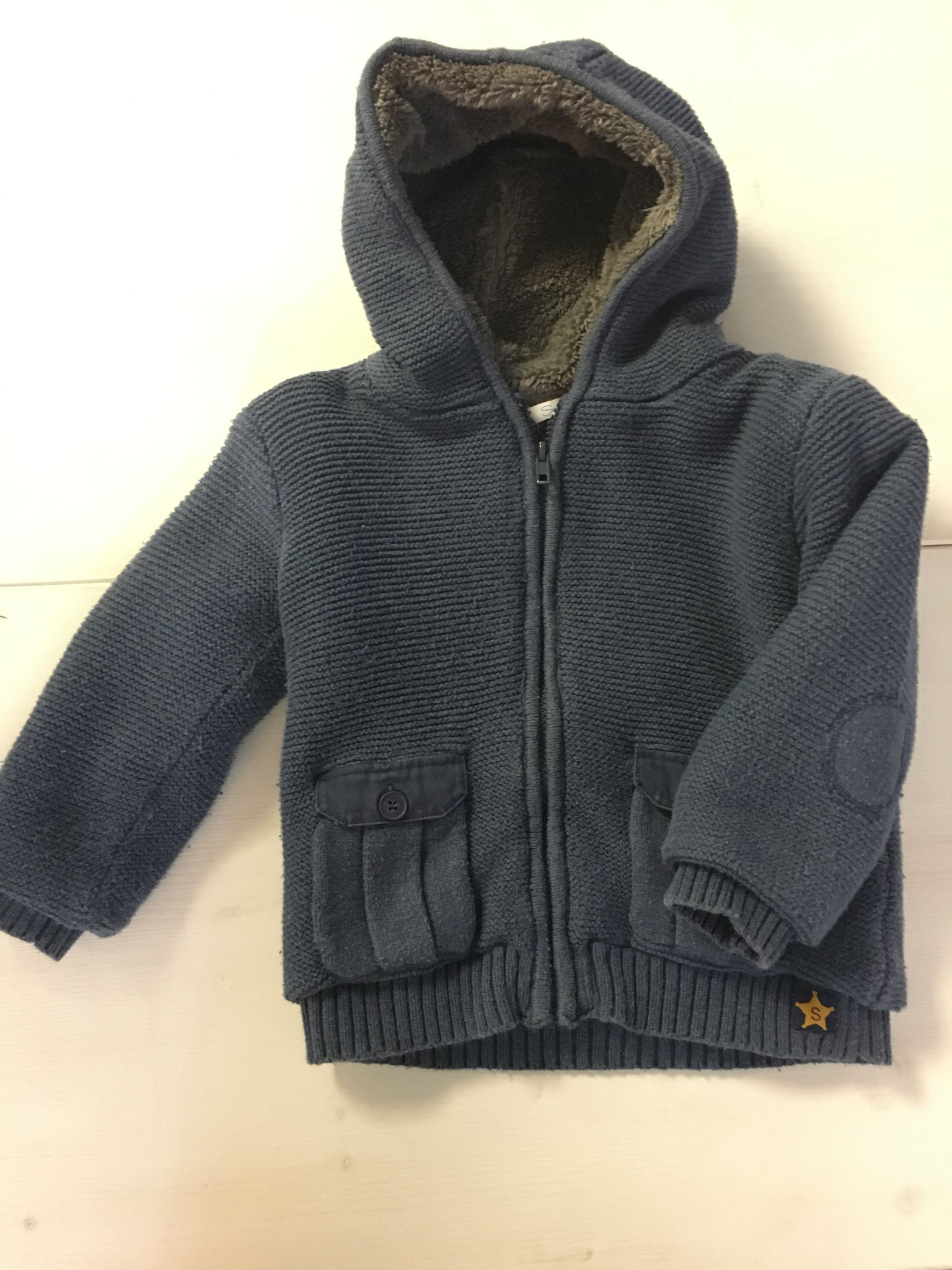 Warmes Strickjäckli (gefüttert) Gr.98 Fr.3.50