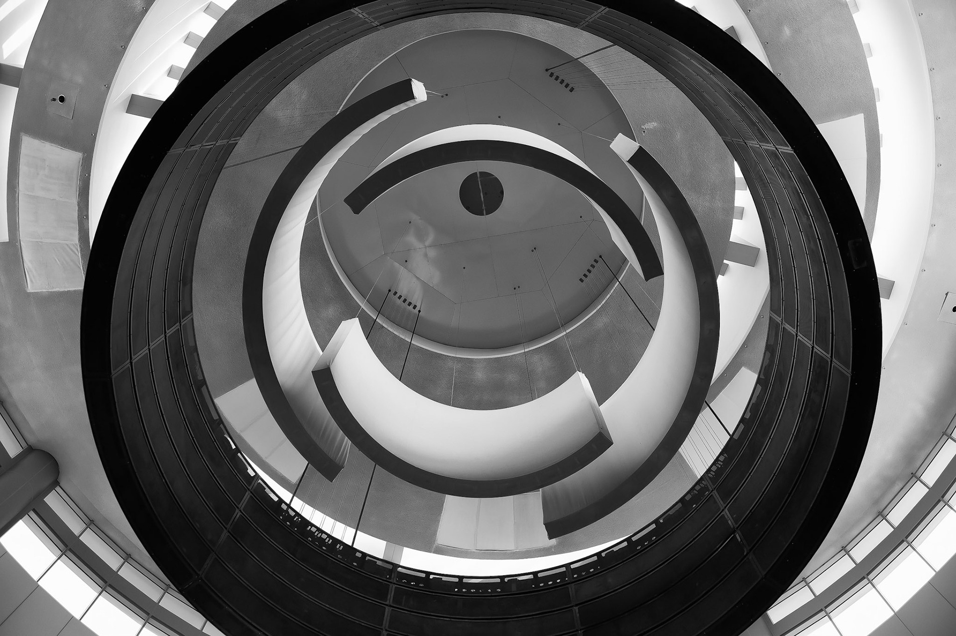 Abstract image of ceiling of Dubai mall.