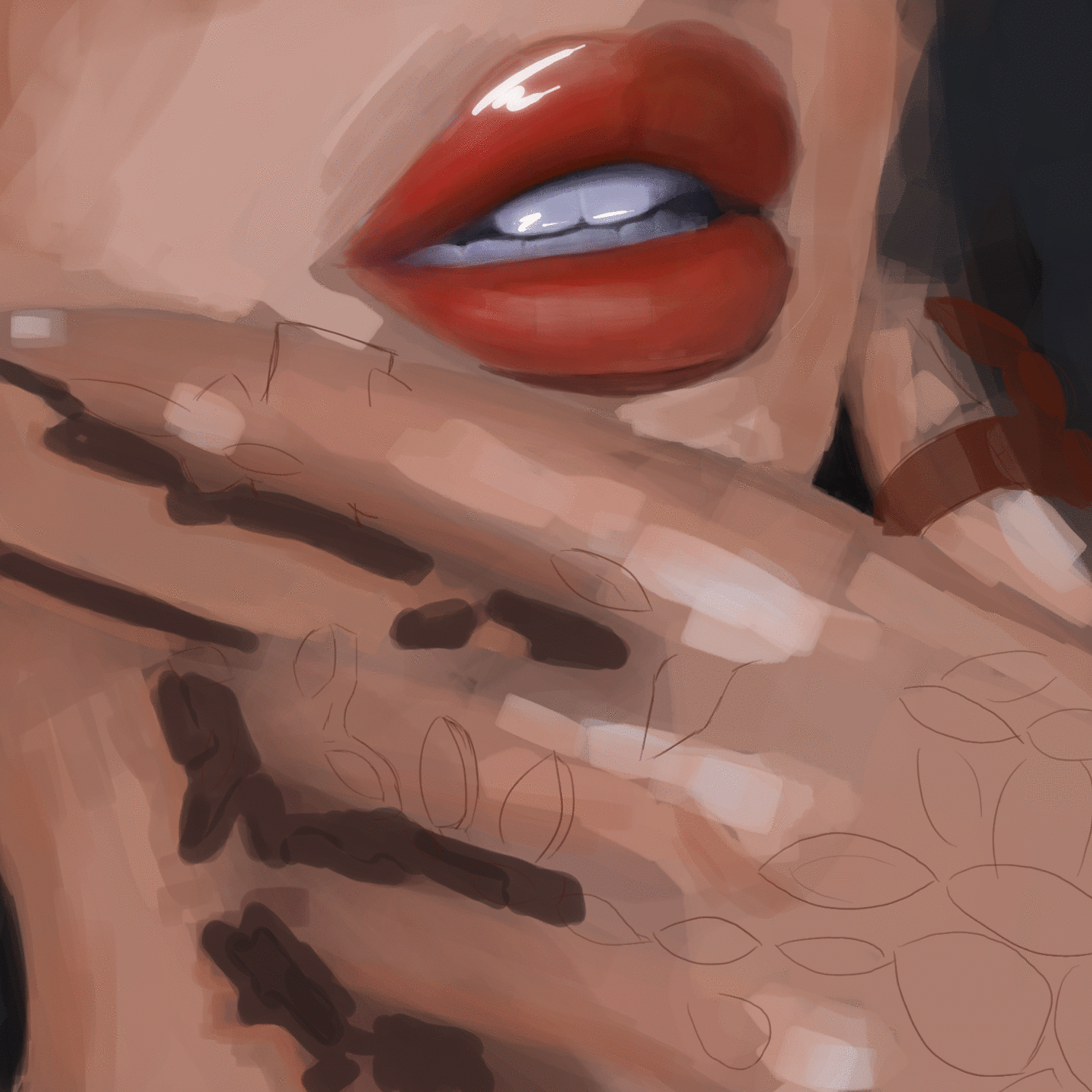 Rough face