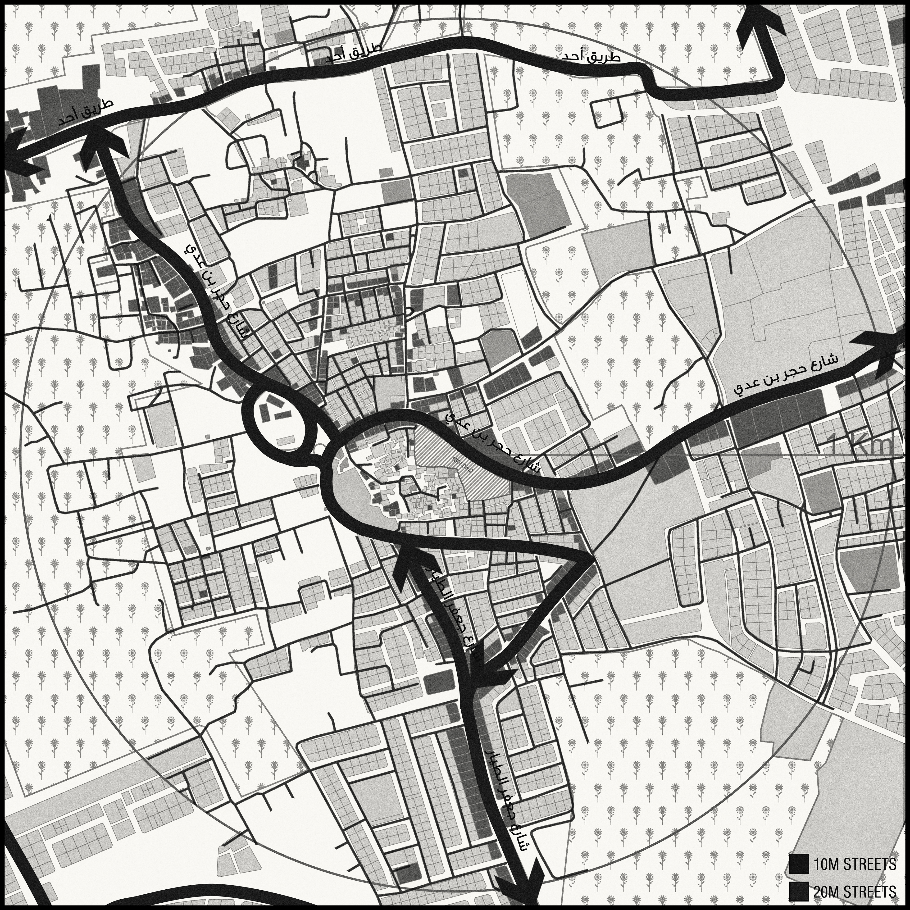 1 km acceptability analysis