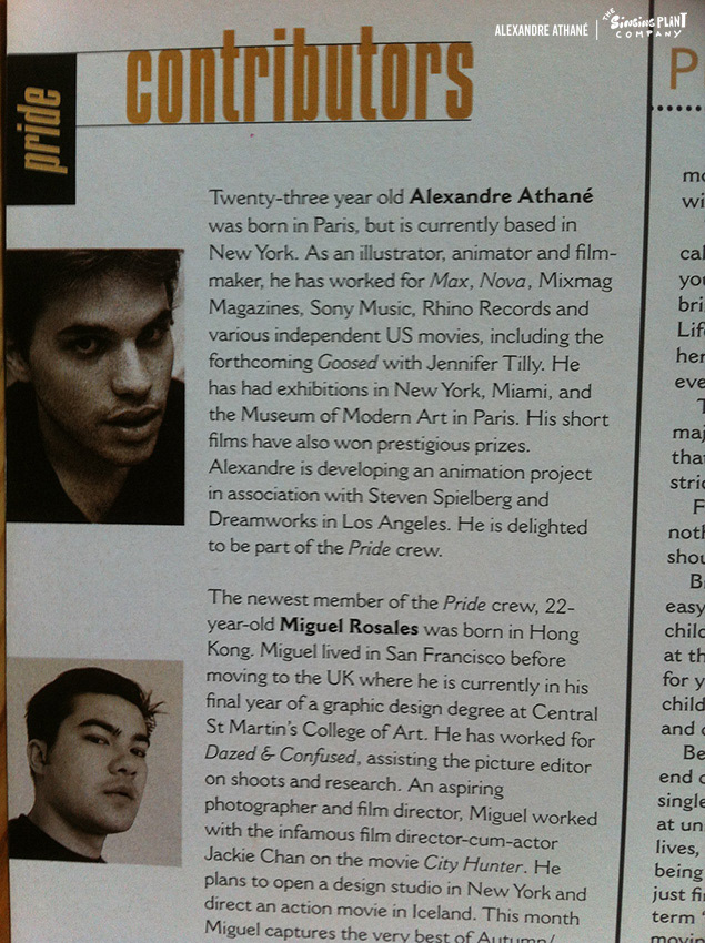 Pride Magazine contributor, UK