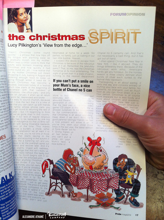 Pride Mag feature story illustration, Uk