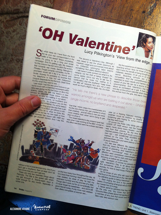 Pride Mag feature story illustration, Uk
