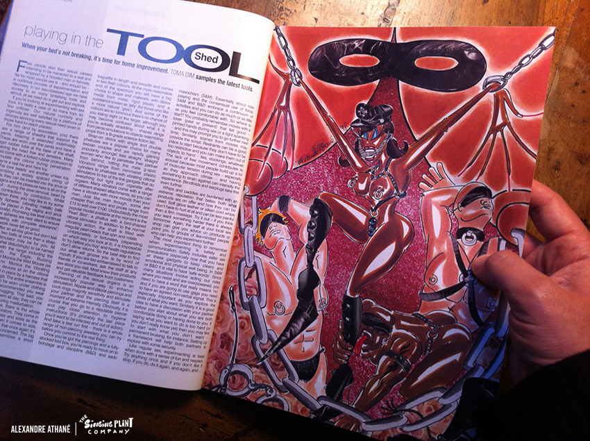 Pride Mag feature story illustration, Uk