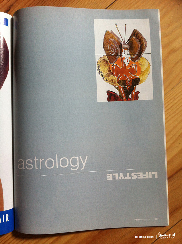 Pride Magazine Horoscope Illustrations, UK