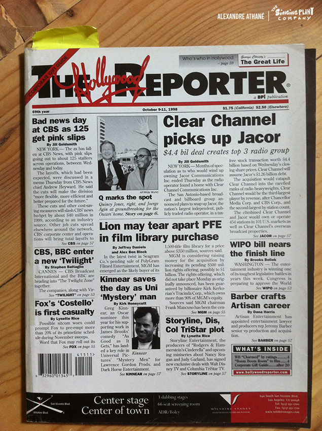 Hollywood Reporter Mag feature story illustration, USA