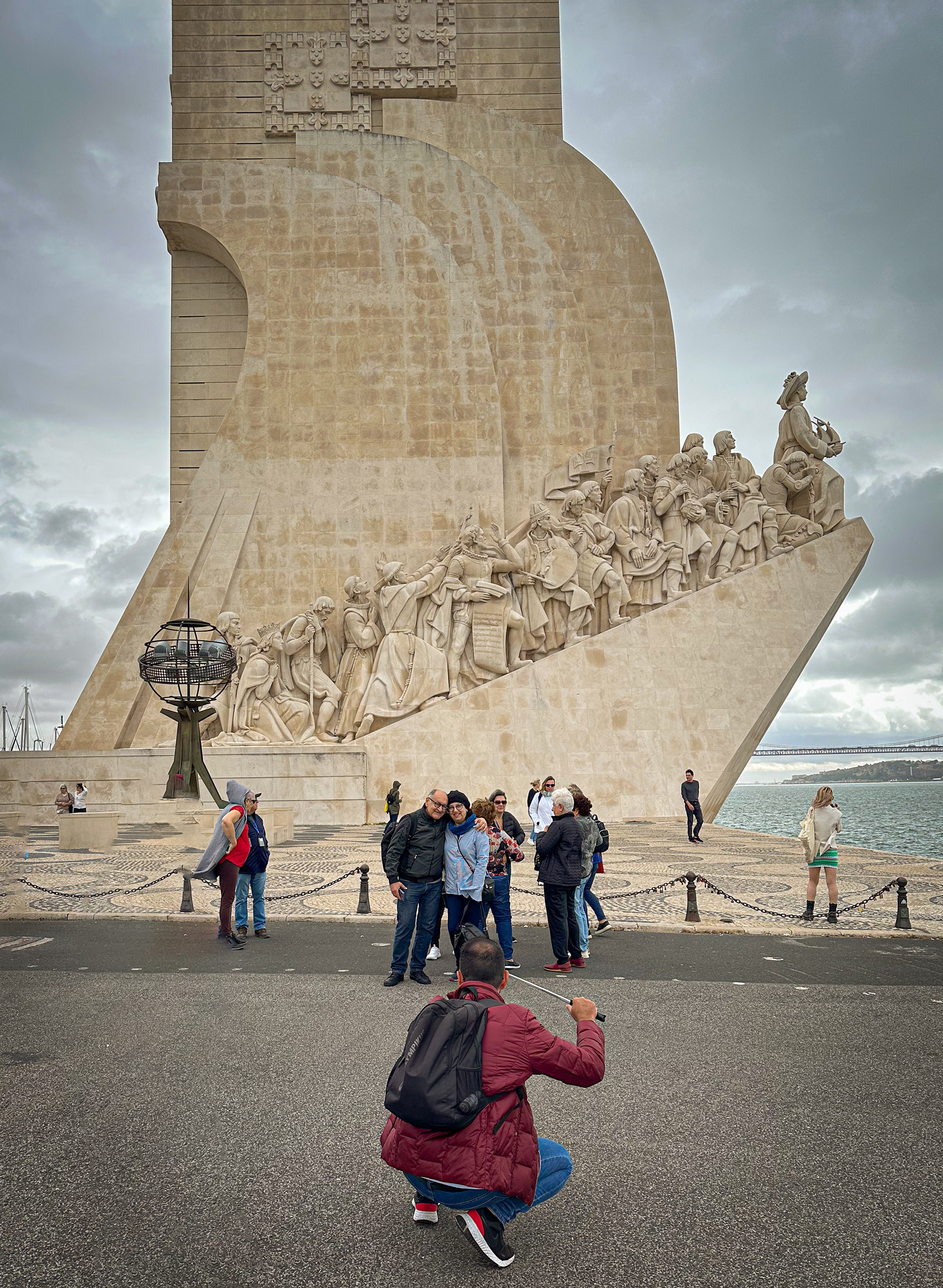 Posers at Monument to the Discoveries, Lisbon