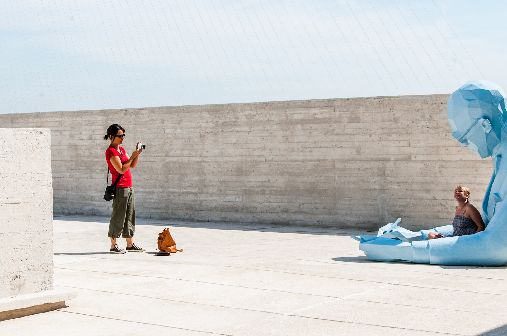 Posers at Unité d'habitation, Marseilles