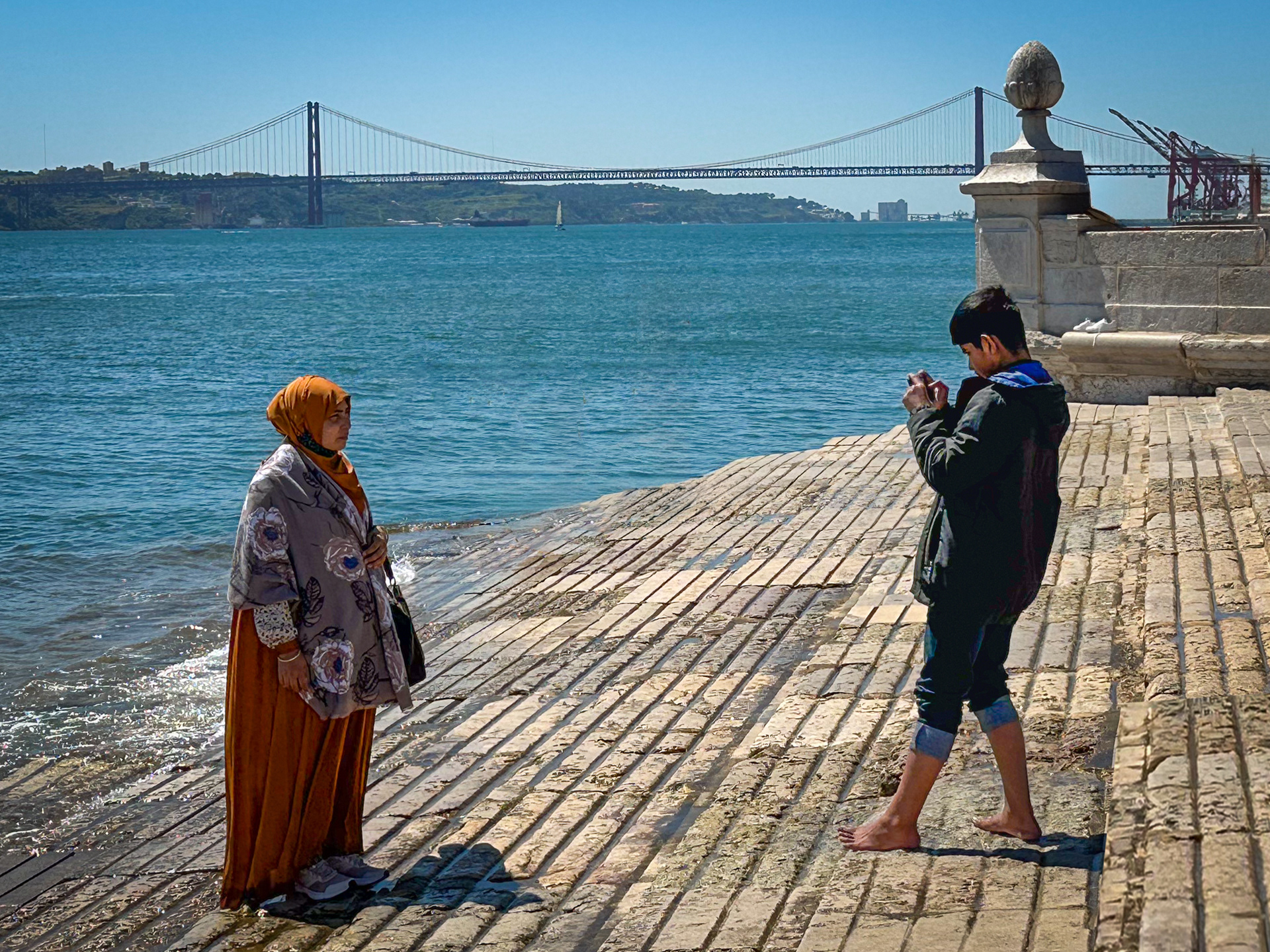 Posers at the River Tagus, Lisbon