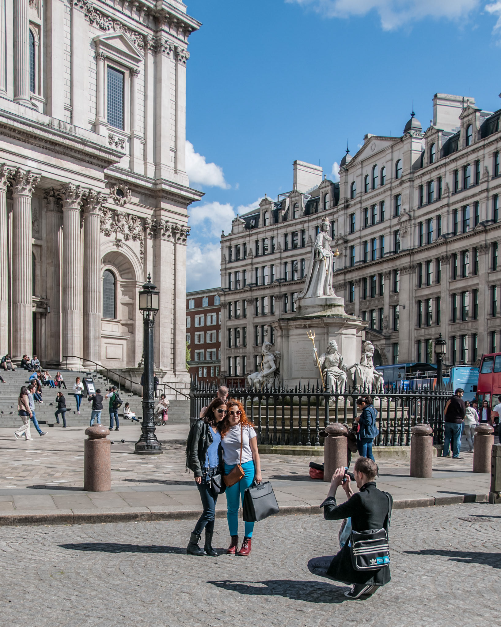 Posers at St Paul's Cathedral, London