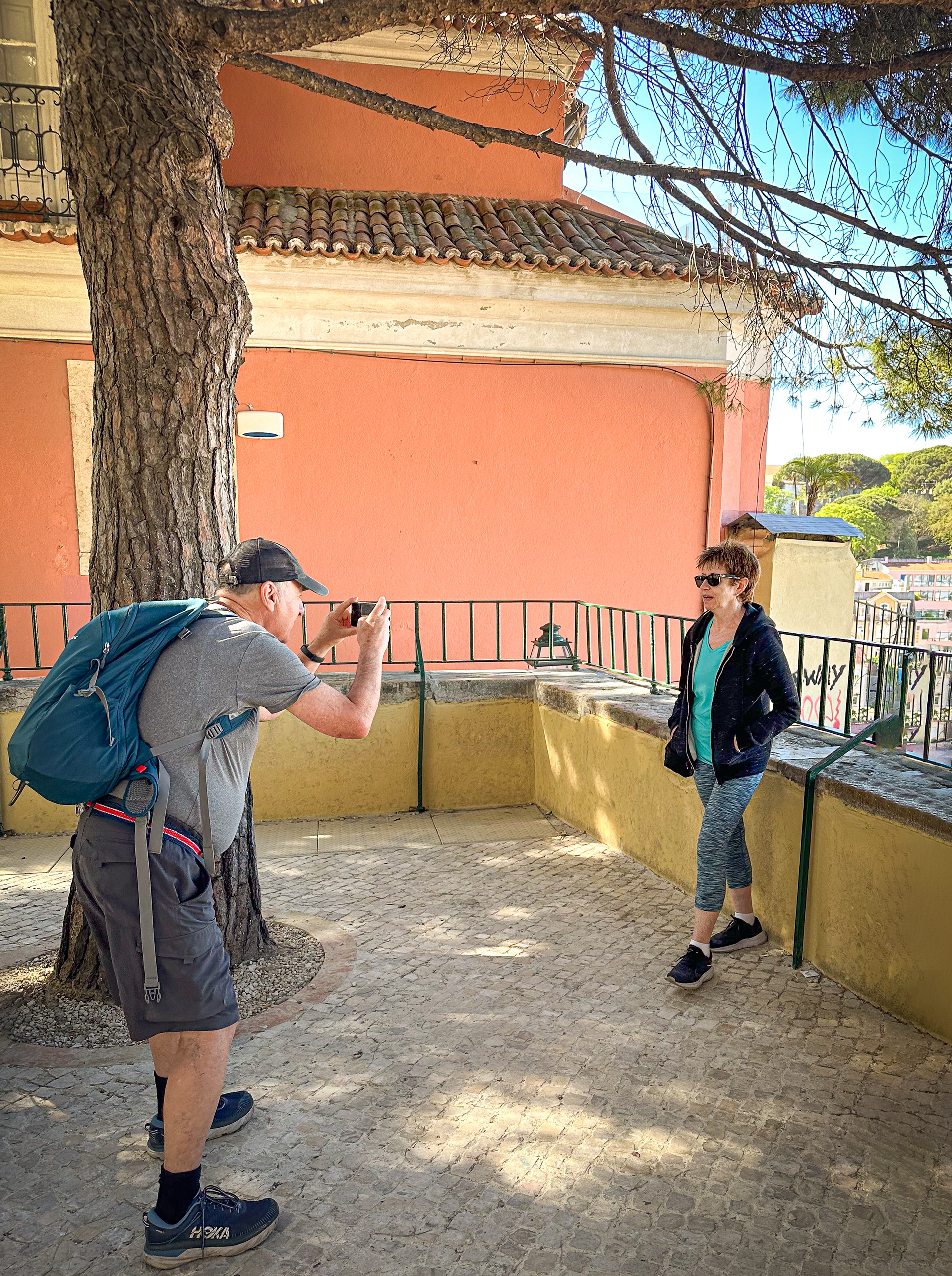 Posers at the Miradouro Sofia de Mello Breyner Andresen, Lisbon